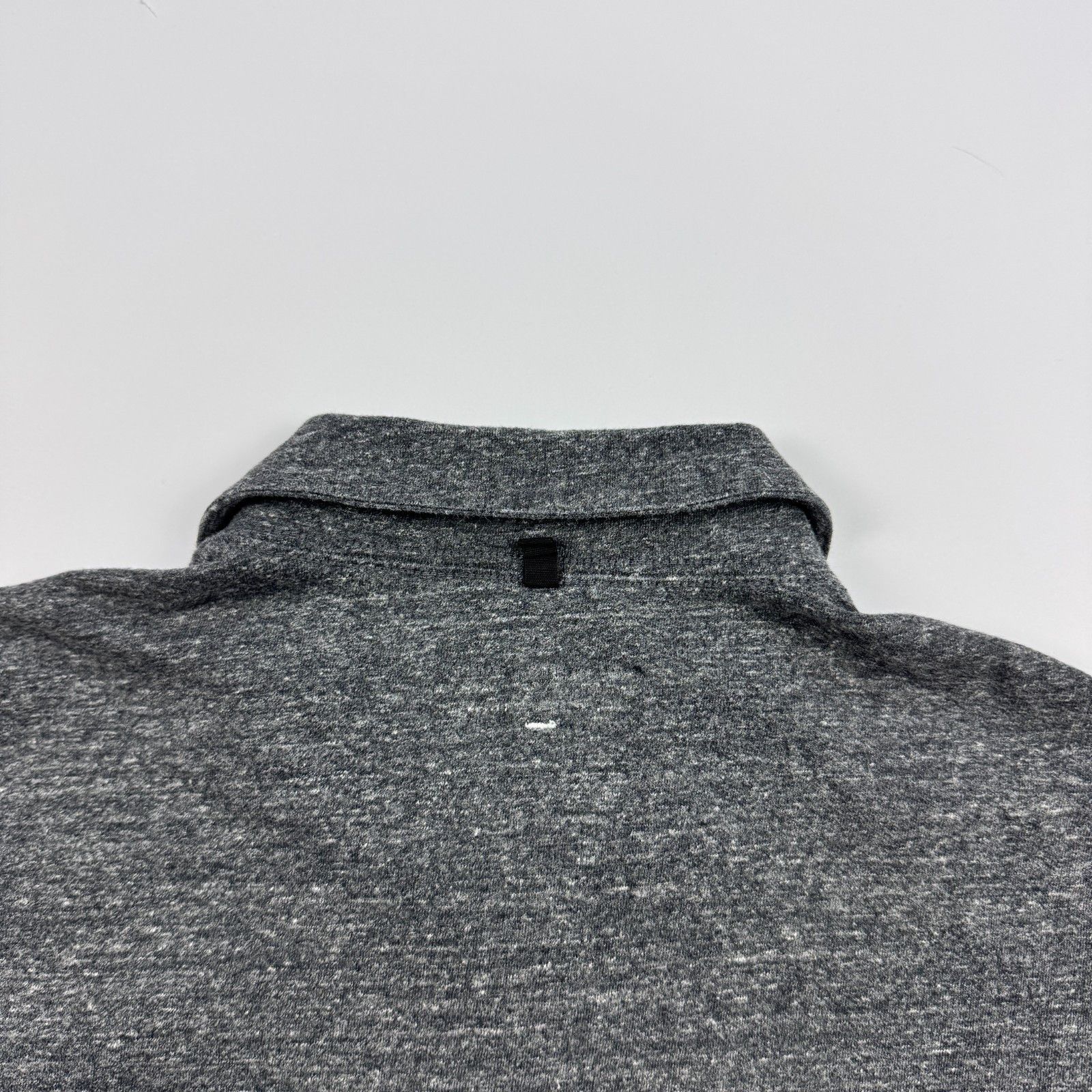 Rag & Bone Rag & Bone Gray Heathered Cotton Polo Shirt XL Size US XL / EU 56 / 4 - 7 Thumbnail