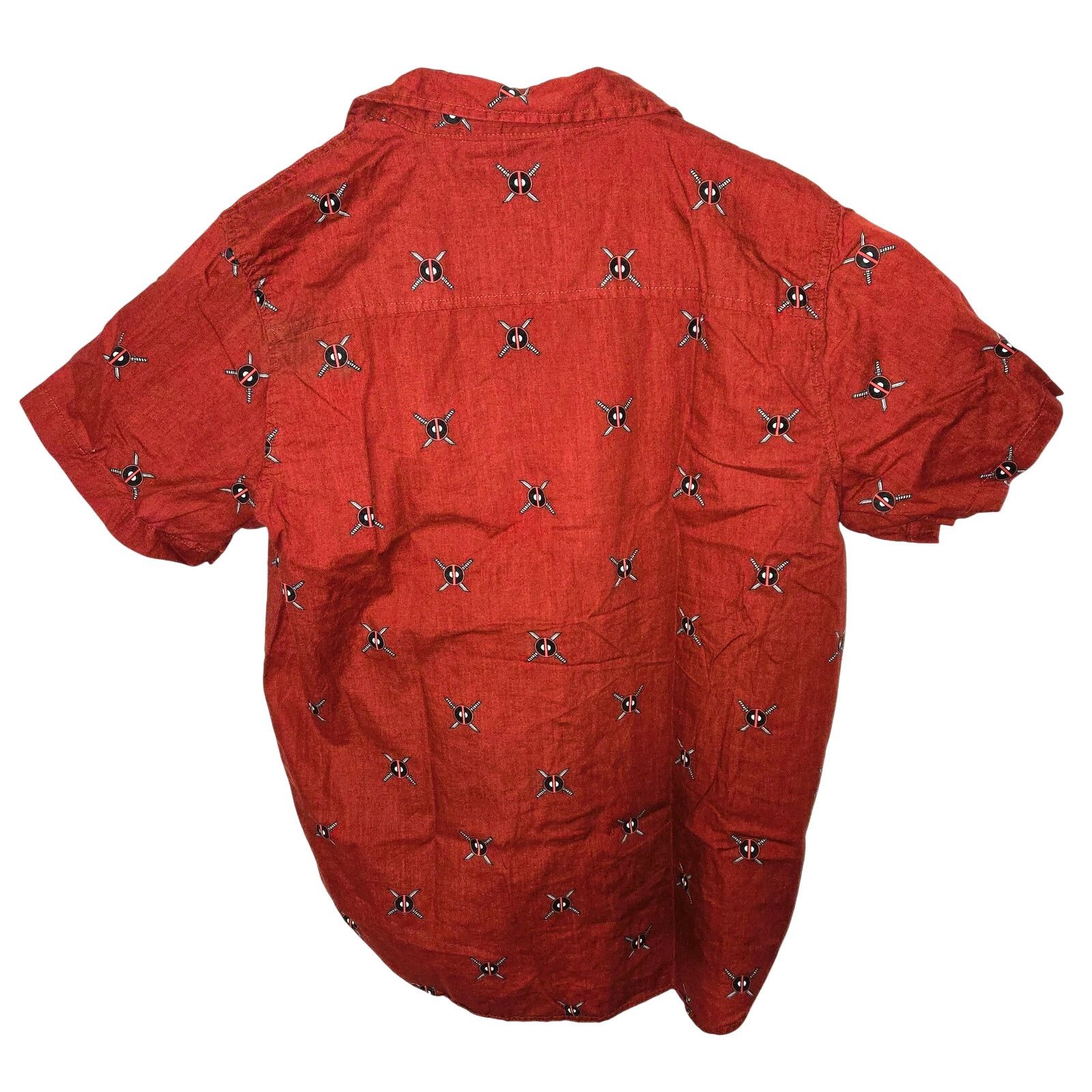 Marvel Comics Marvel Sz Large Deadpool Print Short Sleeve Button Up Size US L / EU 52-54 / 3 - 5 Thumbnail