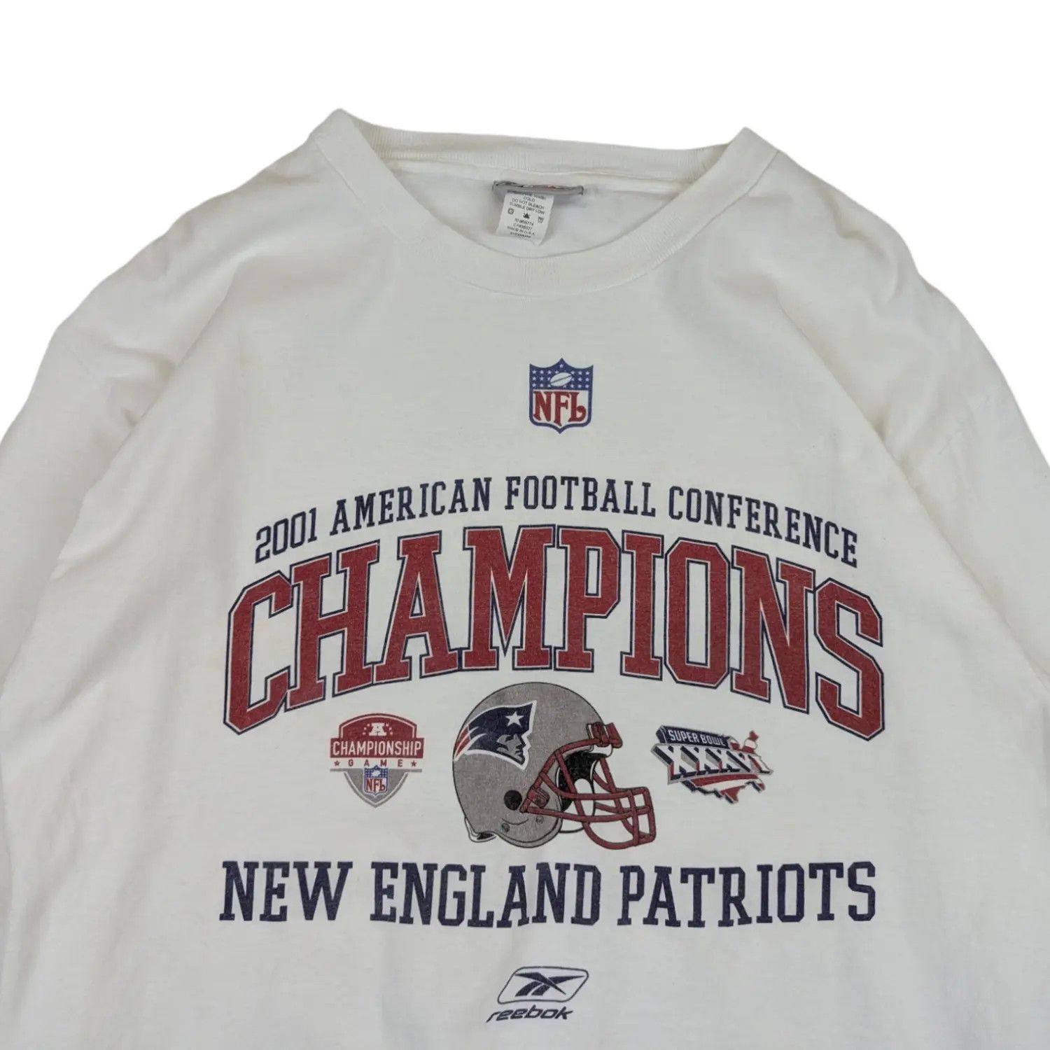 2001 NFL AFC Champions New England Patriots T-Shirt