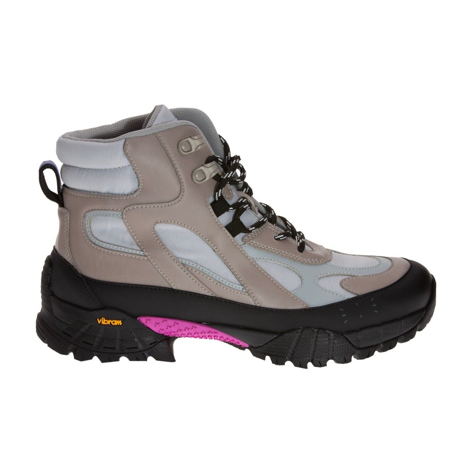 Alexander McQueen MCQ BY ALEXANDER MCQUEEN Grow Up Lace Up Boots Light Gray Size US 11 / EU 44 - 1 Thumbnail