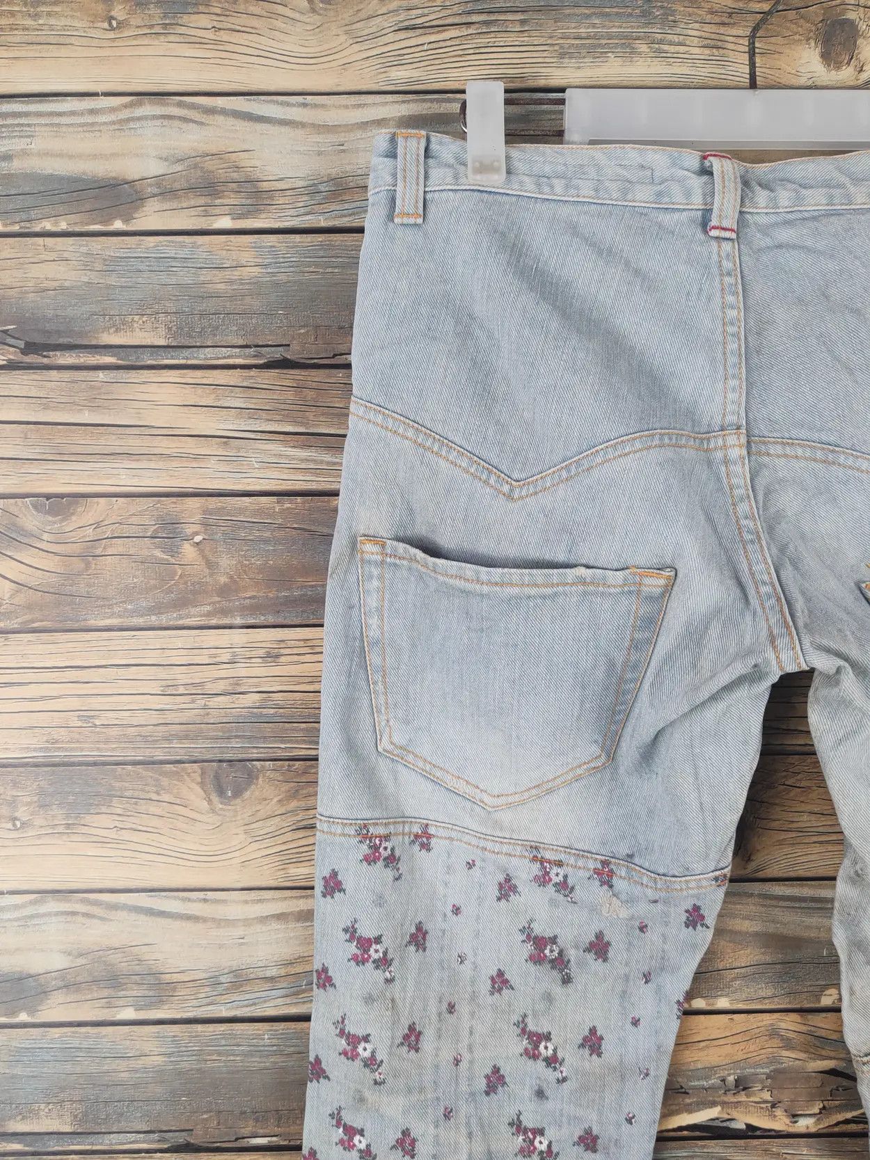 Issey Miyake Sunao Kuwahara japan Patchwork ripped denim pants #46-205xT Size US 30 / EU 46 - 9 Thumbnail