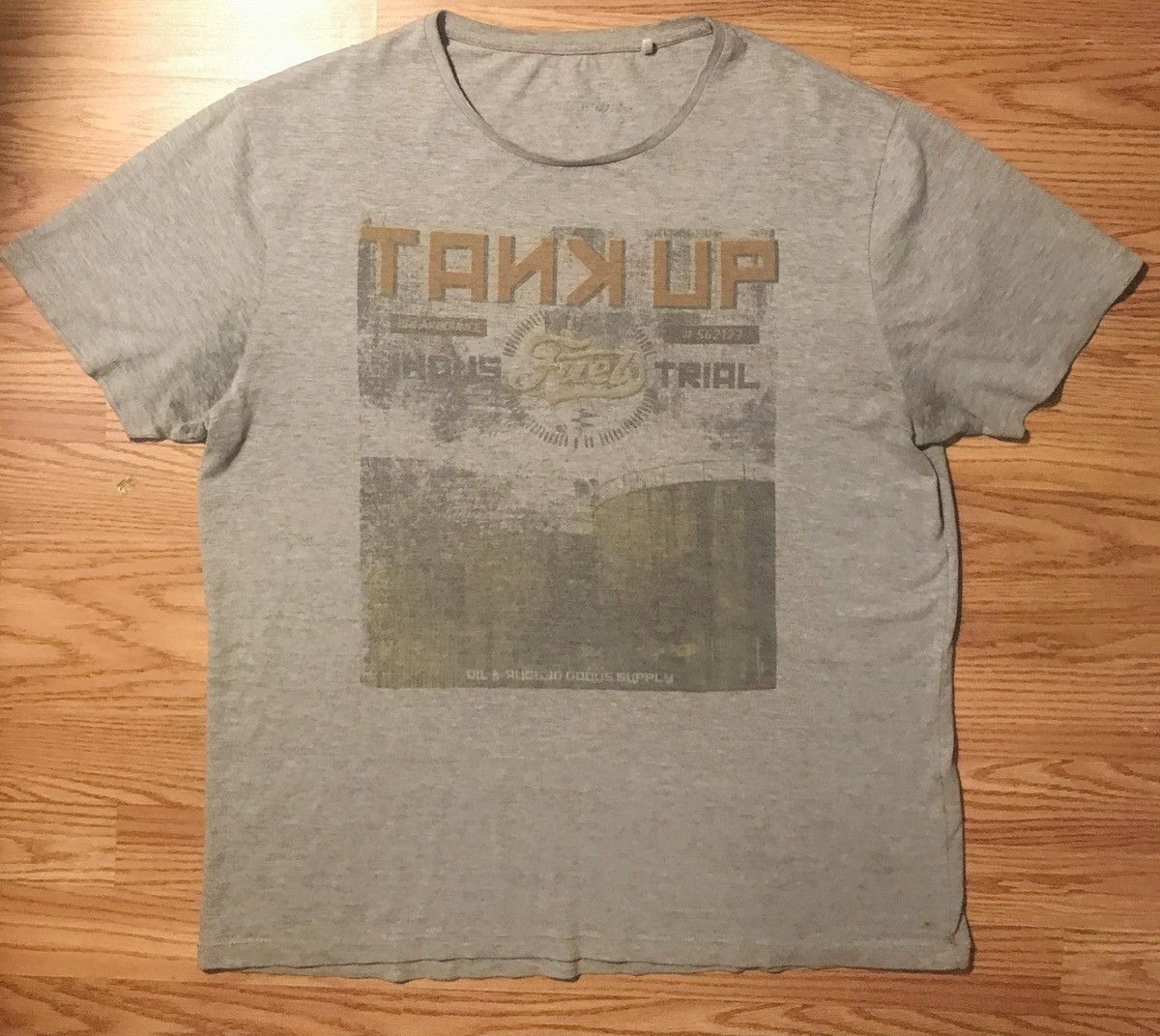 Diesel Diesel Mens L Lightweight knit t-shirt gray tank logo Size US L / EU 52-54 / 3 - 7 Thumbnail