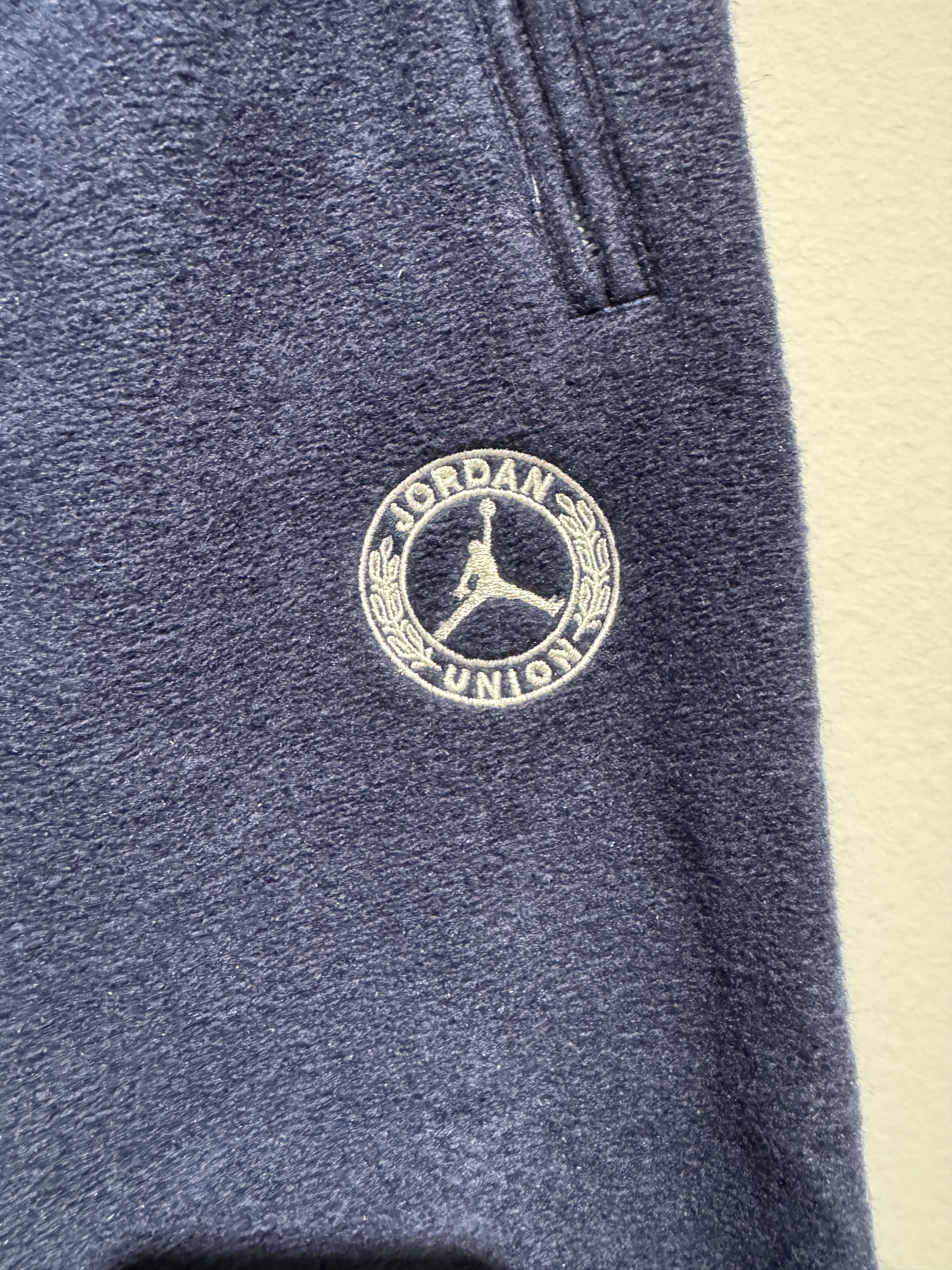 Jordan Brand × Union LA Jordan x Union LA Fleece Pants – Navy Blue, Standard Fit Size US 32 / EU 48 - 2 Thumbnail