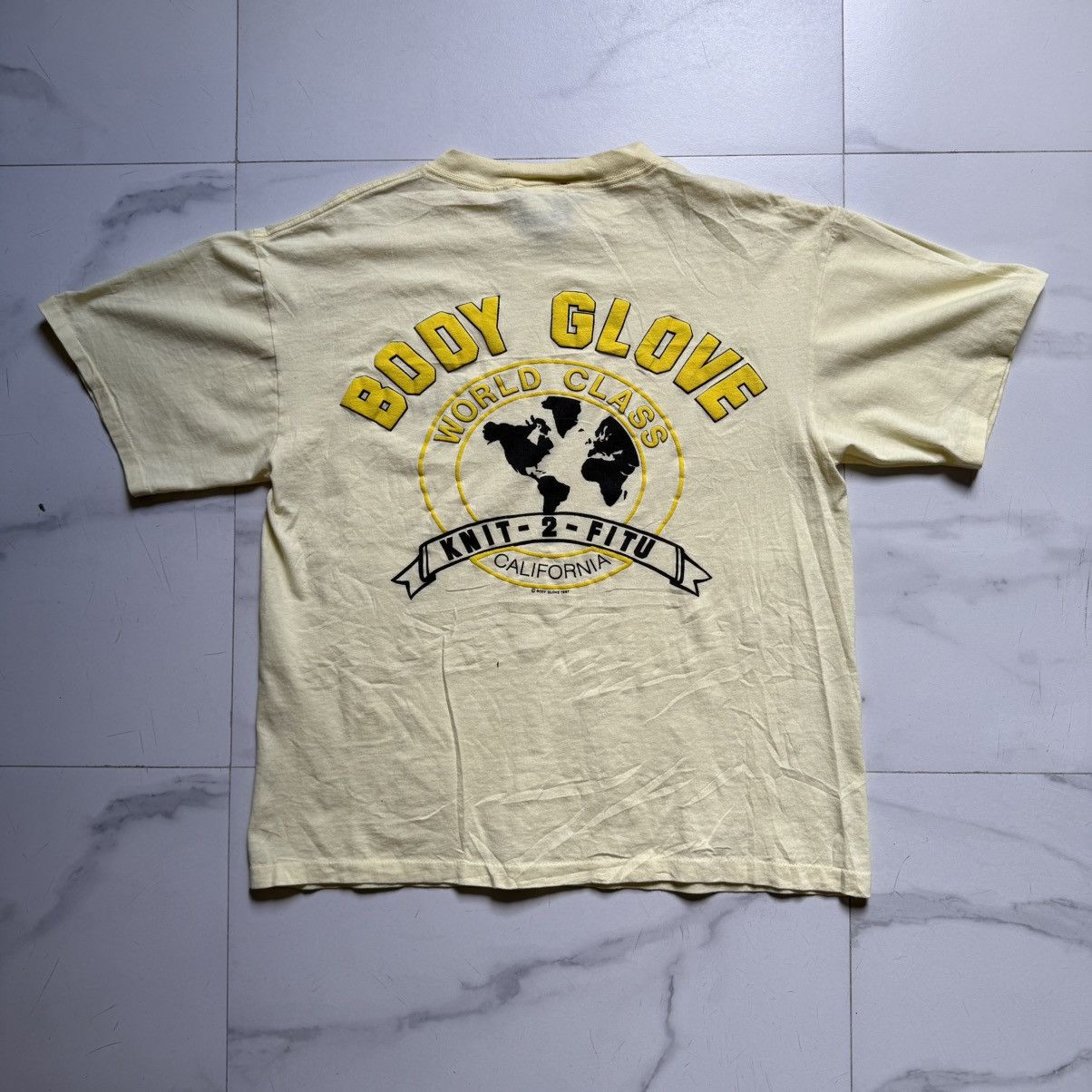 Body Glove × Vintage Vintage 80’s Body Glove World Class T-Shirt Size US XL / EU 56 / 4 - 3 Thumbnail