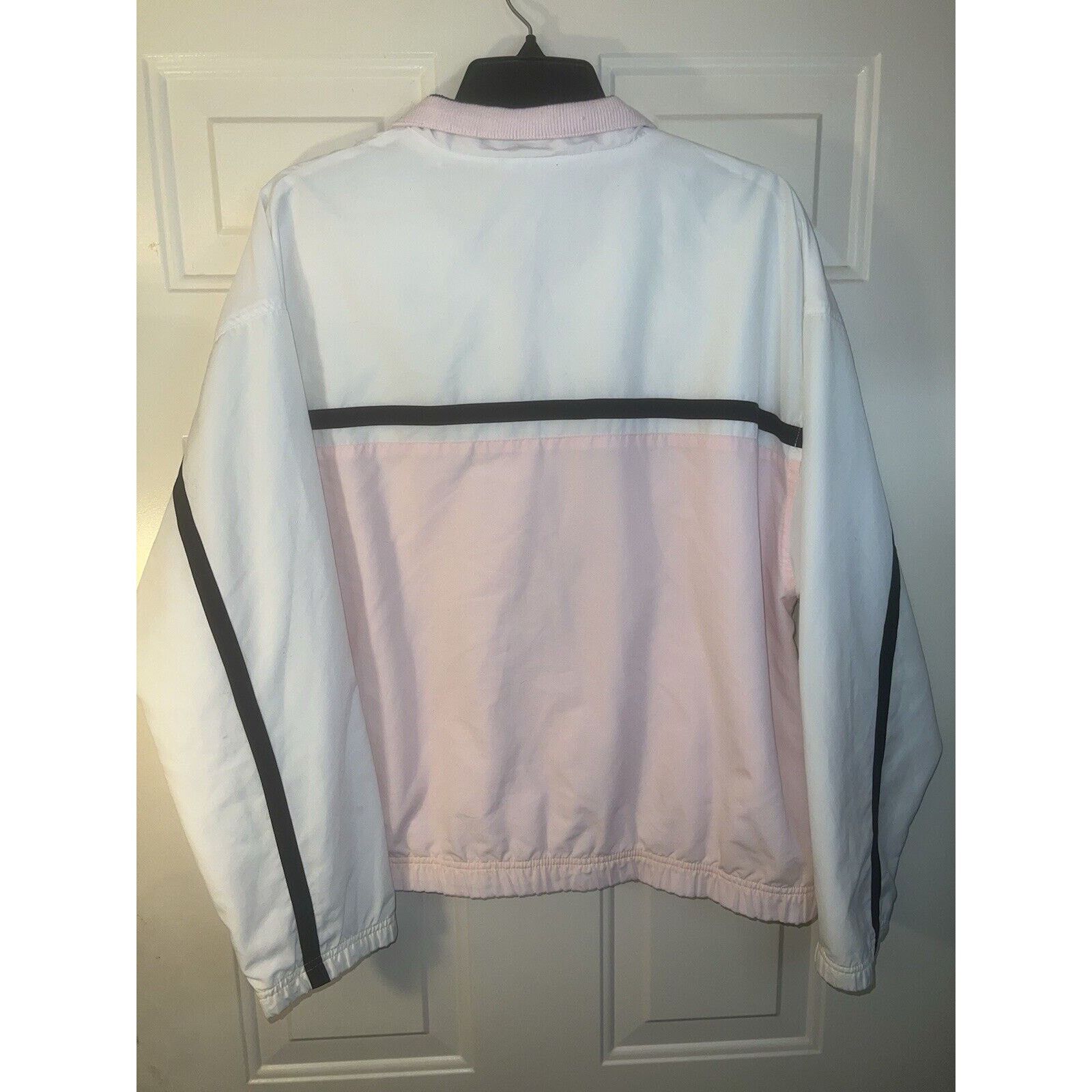 Reebok Vintage Reebok Windbreaker Jacket Womens Pink White Zip XL Size XL / US 12-14 / IT 48-50 - 9 Thumbnail
