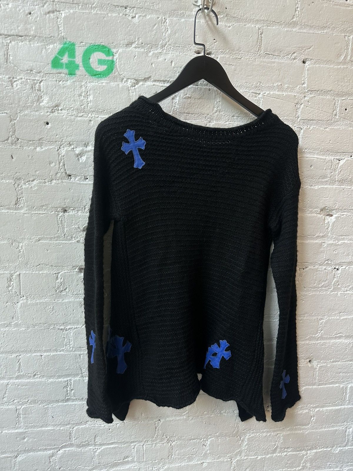 Chrome Hearts CHROME HEARTS 1:1 CASHMERE CROSS PATCH SWEATER Size US S / EU 44-46 / 1 - 4 Thumbnail