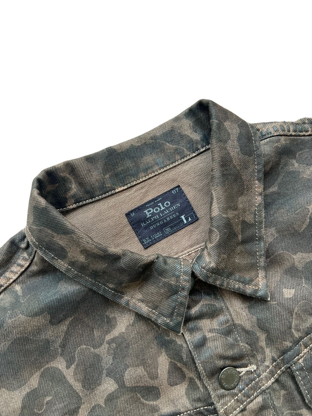 Polo Ralph Lauren Polo Ralph Lauren Duck Camo Cropped Denim Jacket Size US M / EU 48-50 / 2 - 6 Thumbnail