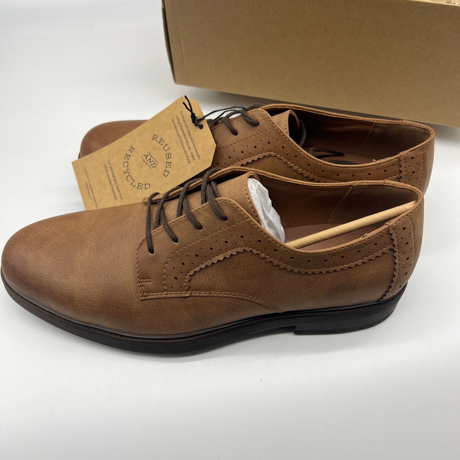 Other Frye and Co. Mens Grant Cognac Oxford Shoes Brown Size US 12 / EU 45 - 1 Thumbnail