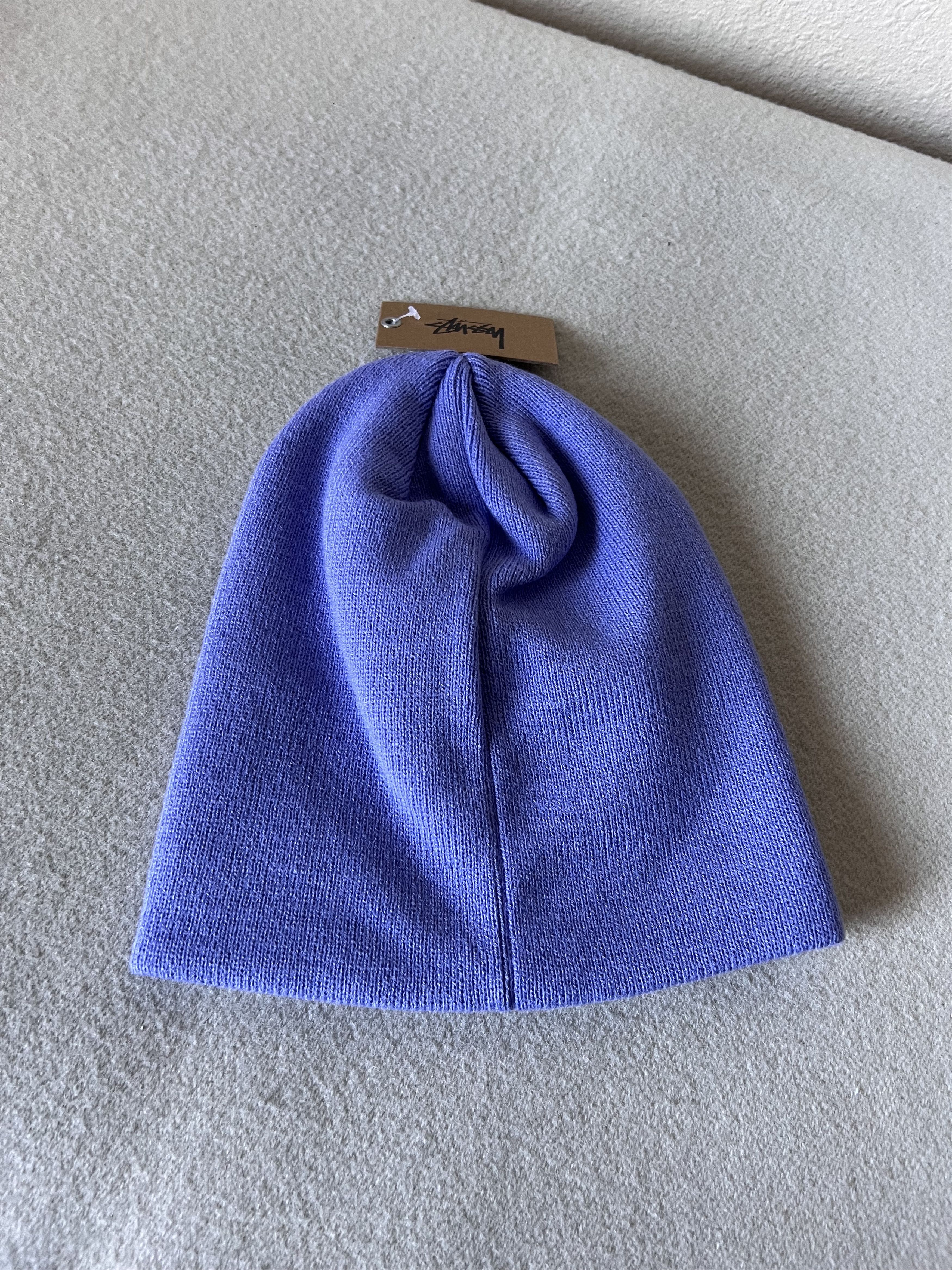 Stussy Stussy Basic Logo Skullcap Beanie in Periwinkle Size ONE SIZE - 2 Thumbnail