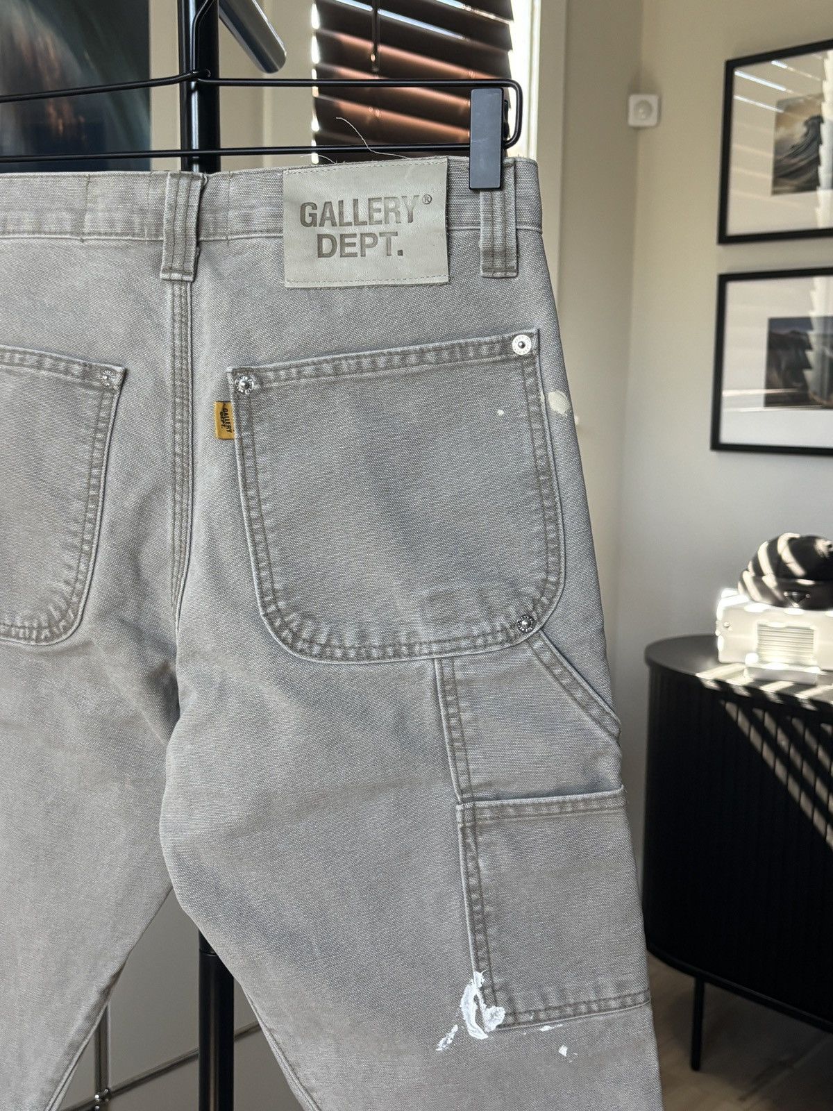 Gallery Dept. 32 X 36 PAINTER CEMENT CARPENTER FLARE DENIM PANTS Size US 32 / EU 48 - 10 Thumbnail