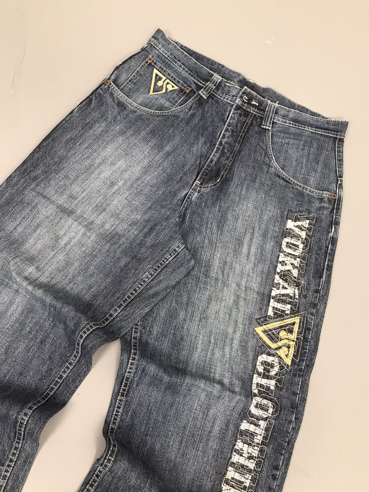 JNCO × Southpole × Vintage Vintage vokal spell out embroidered denim Size US 36 / EU 52 - 4 Thumbnail