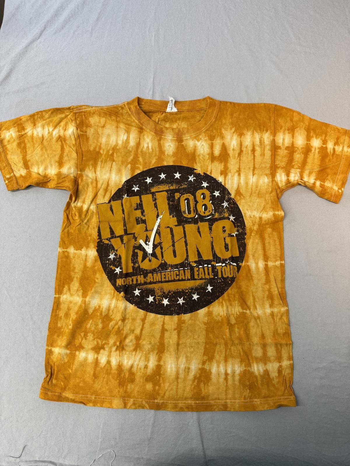 Designer Neil Young T-shirt 2008 Tour North American Tie Dye Tee - M Size US M / EU 48-50 / 2 - 1 Thumbnail