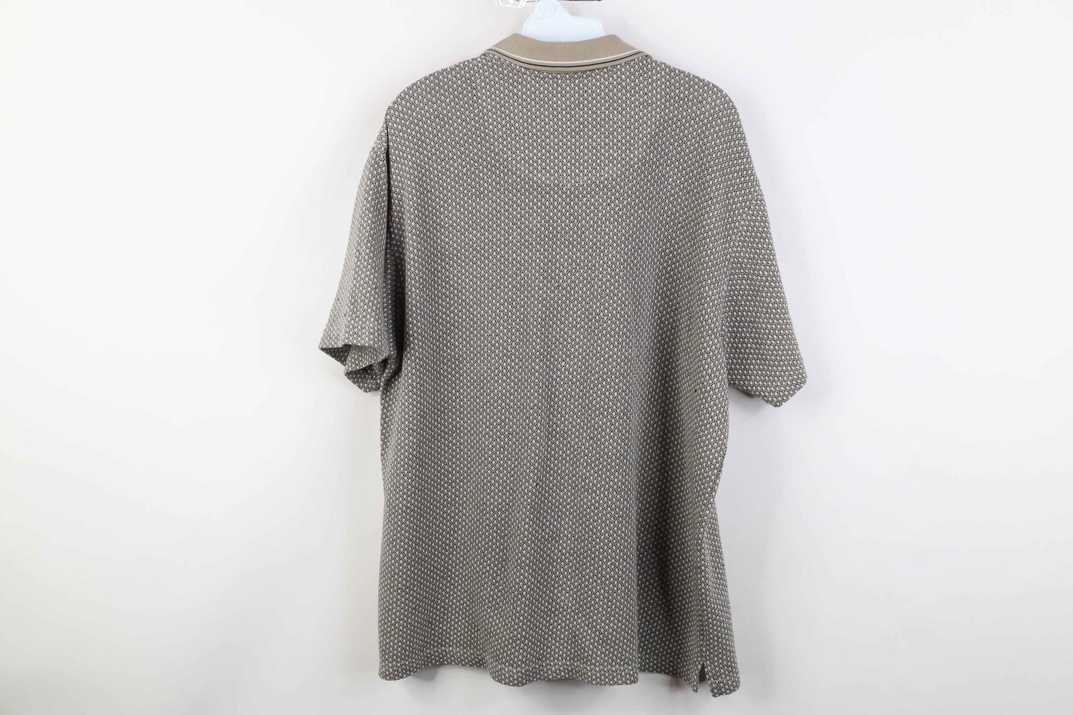 Vintage Vintage 90s Streetwear Diamond Knit Collared Golf Polo Shirt Size US L / EU 52-54 / 3 - 11 Thumbnail