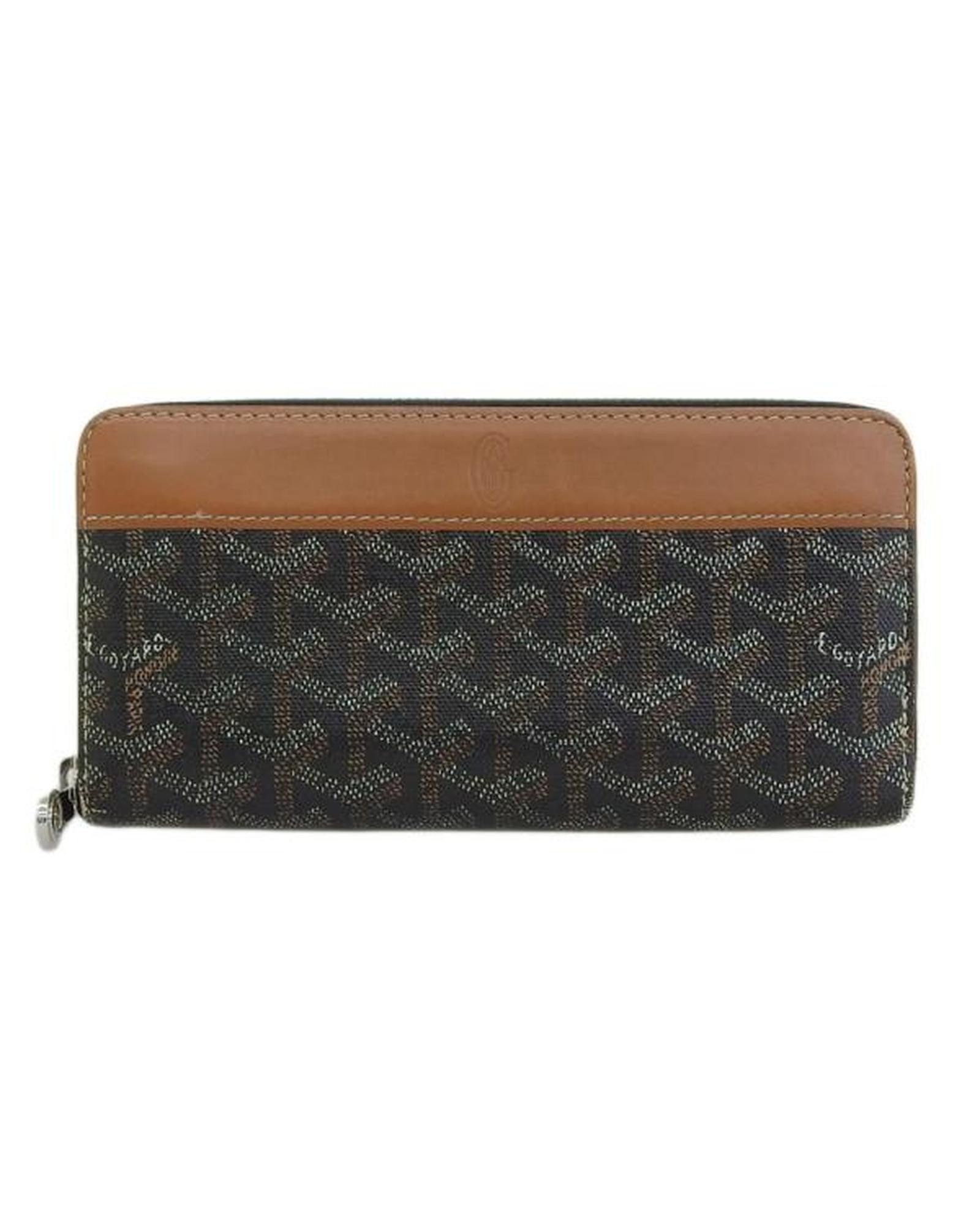 image of Goyard Black Zip Around Wallet In B Condition, Women's