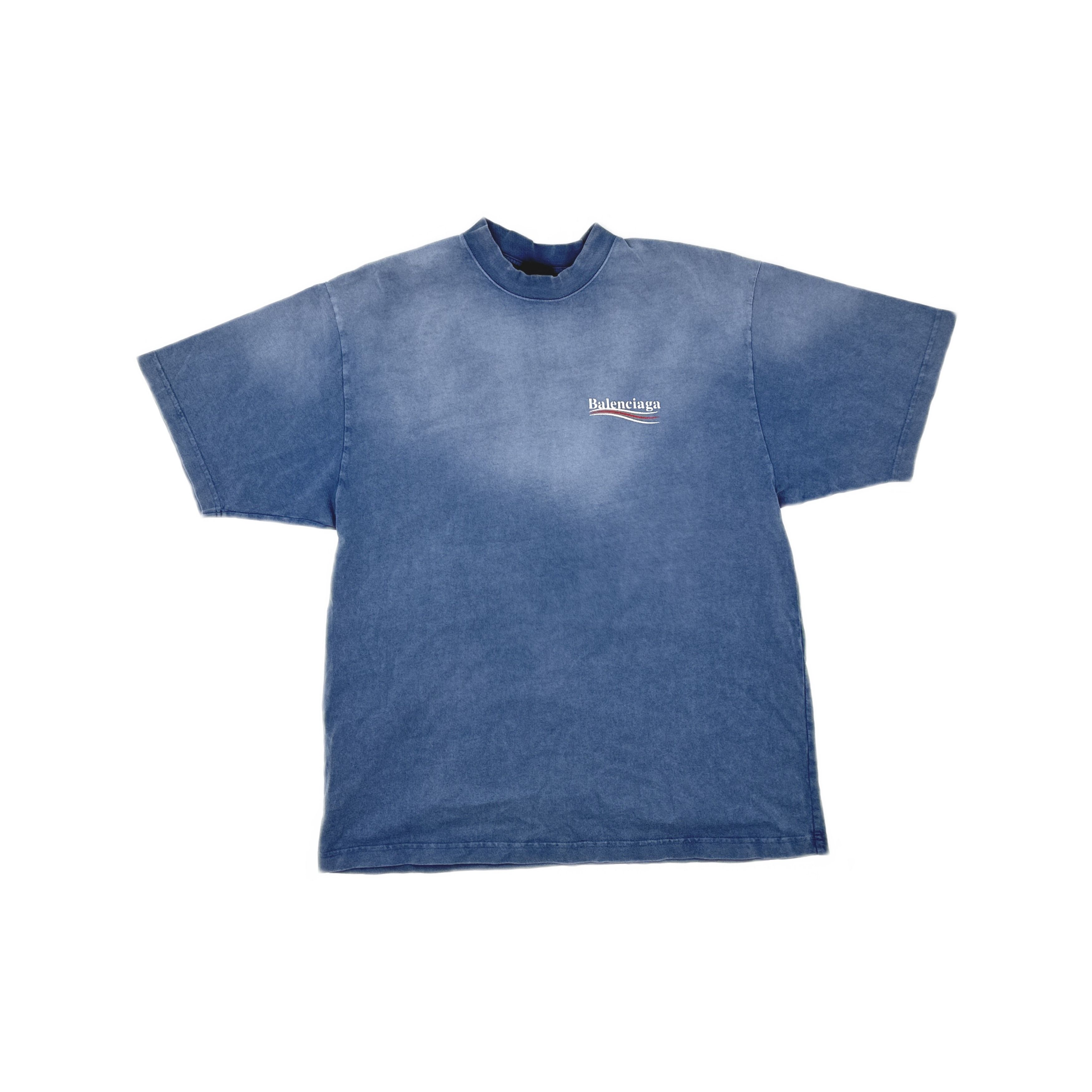 Balenciaga Balenciaga Wave Logo T-Shirt Size S Size US S / EU 44-46 / 1 - 1 Thumbnail