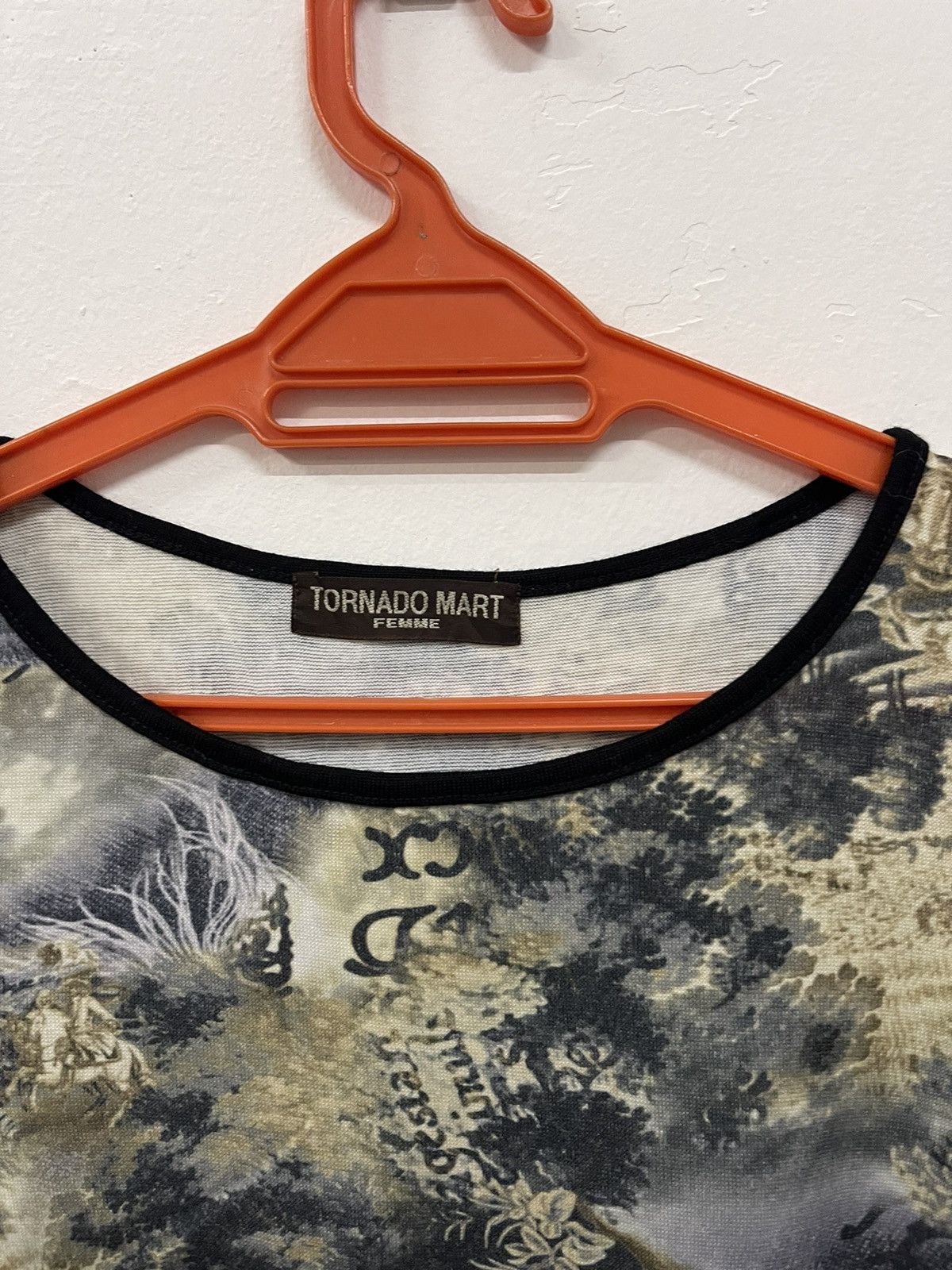 Tornado Mart Stretch Body Shirt With Abstract Design