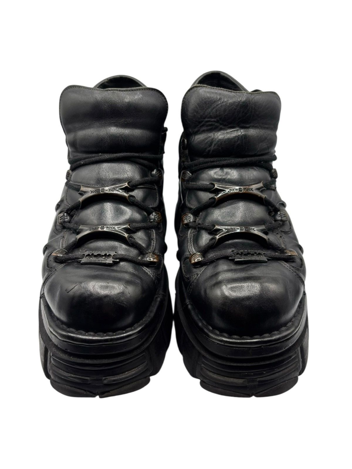 New Rock Vintage New Rock M106 black platform boots Size 43 Size US 10 / EU 43 - 2 Thumbnail