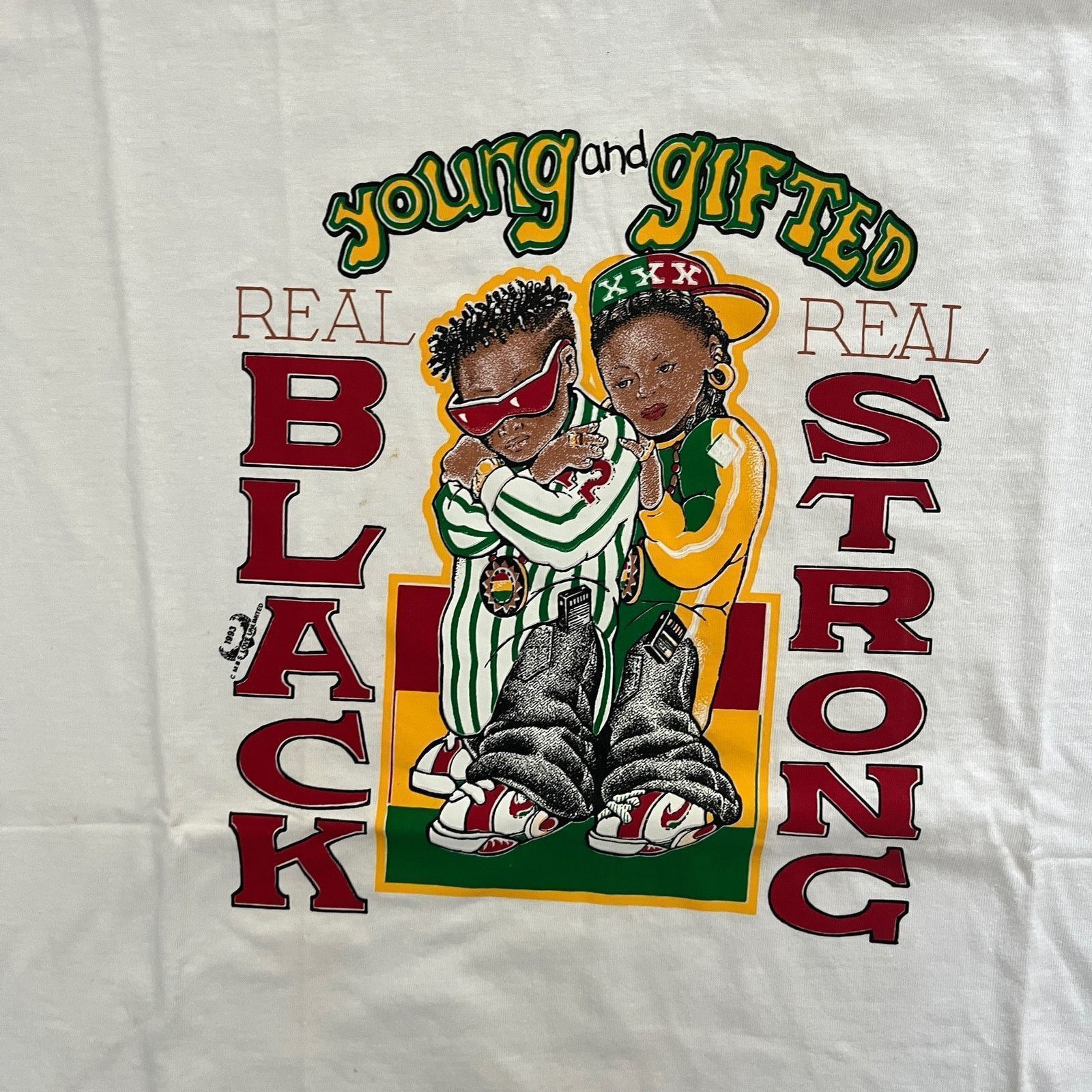 Vintage Vintage Young & Gifted Real Black Real Strong Short Hill Tee Size US XL / EU 56 / 4 - 2 Thumbnail