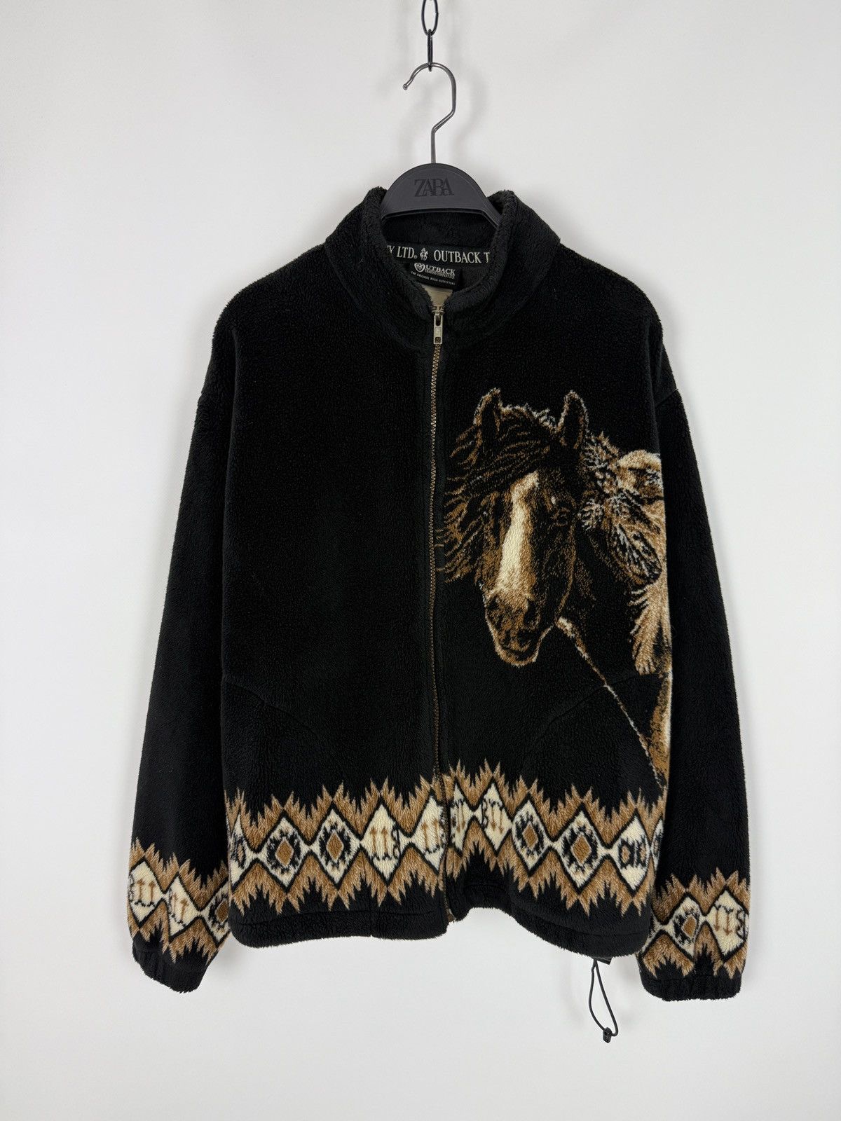 Vintage 1990s Vintage Outback Horses Graphic Western Animal Fleece Size US M / EU 48-50 / 2 - 1 Thumbnail