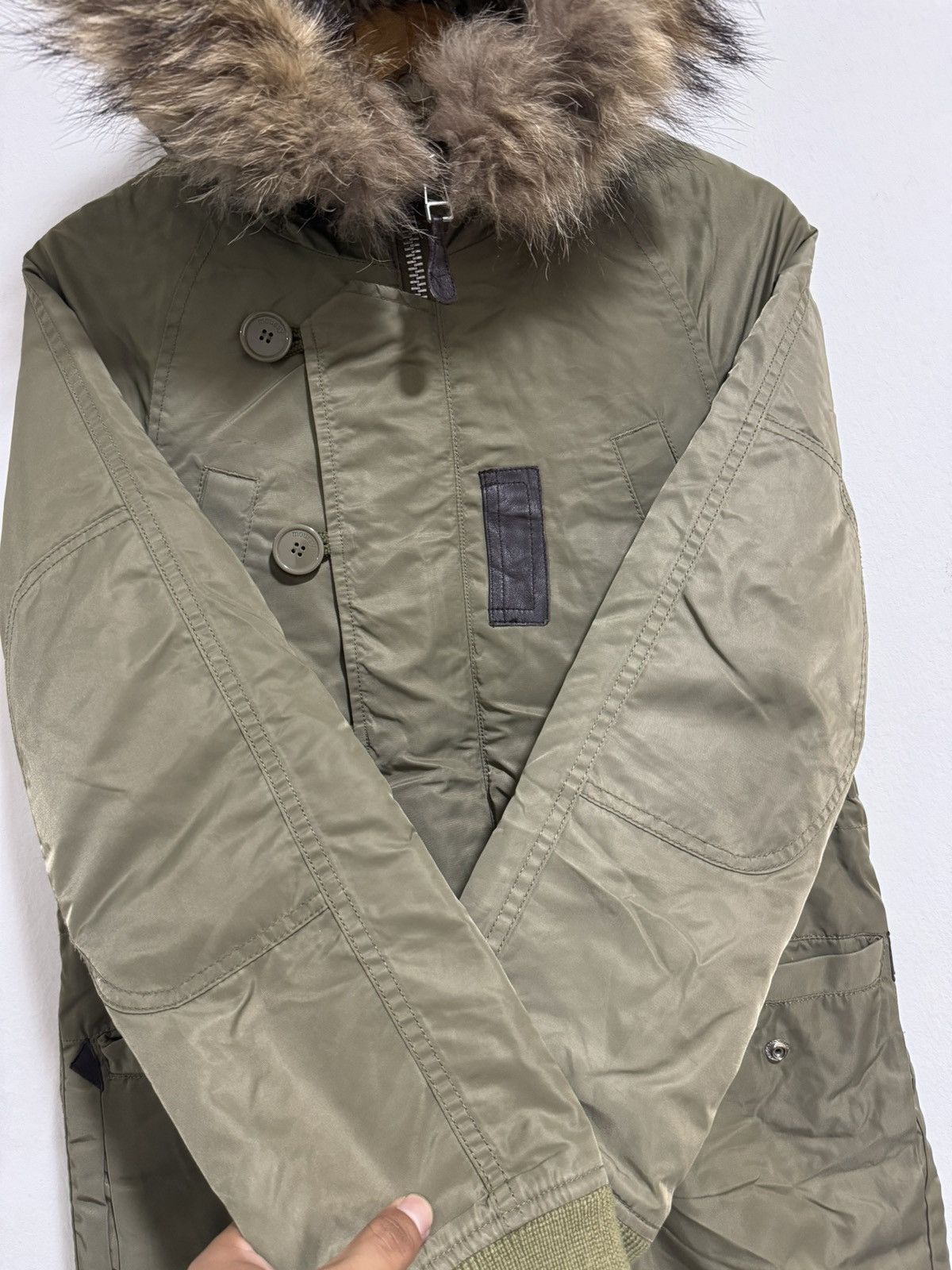 Le Grande Bleu (L.G.B.) × MOUSSY × Vintage Moussy Fur Hooded Military Parka Jacket Size US S / EU 44-46 / 1 - 6 Thumbnail