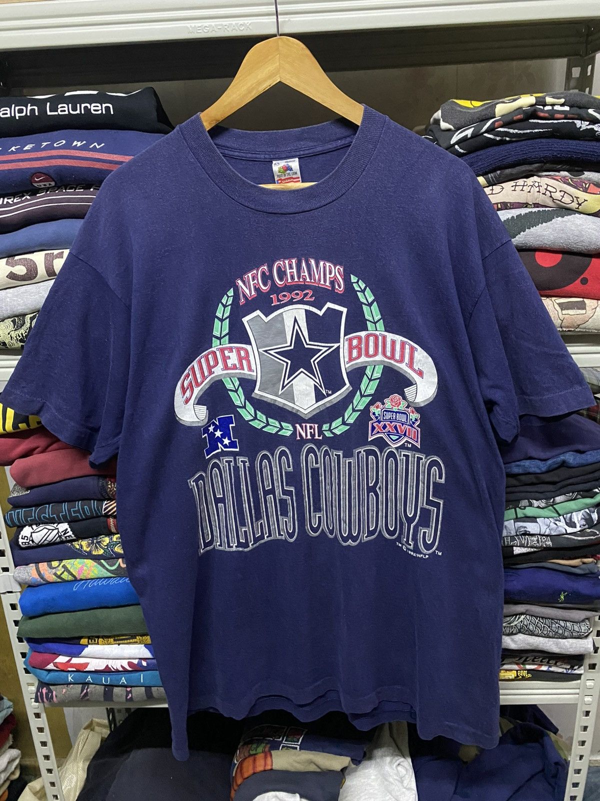 Fruit Of The Loom Vintage 1992 nfl super bowl dallas cowboys Size US L / EU 52-54 / 3 - 1 Thumbnail
