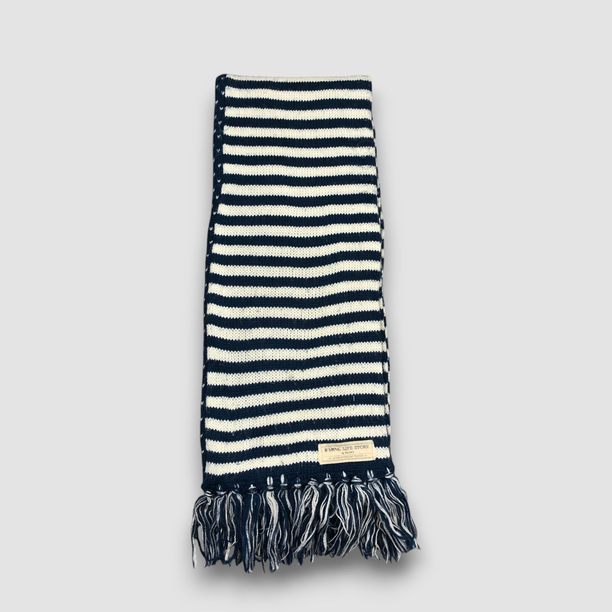 Beams Plus Vintage BMING by Beams Scarf Muffler Knit Wool Scarves Size ONE SIZE - 4 Thumbnail