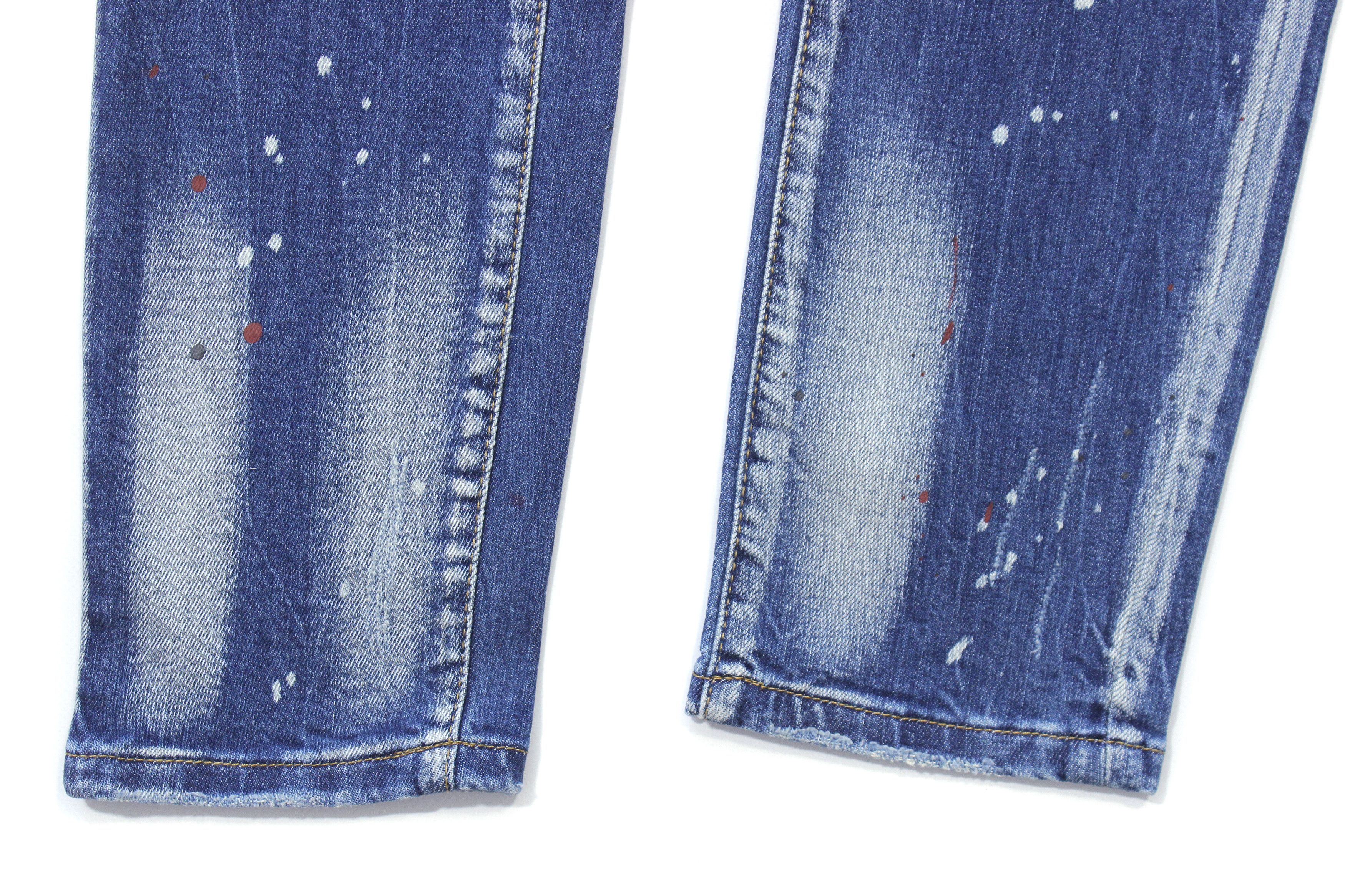 Dsquared2 2017 Classic Kenny Patched Paint Jeans Size US 32 / EU 48 - 5 Thumbnail