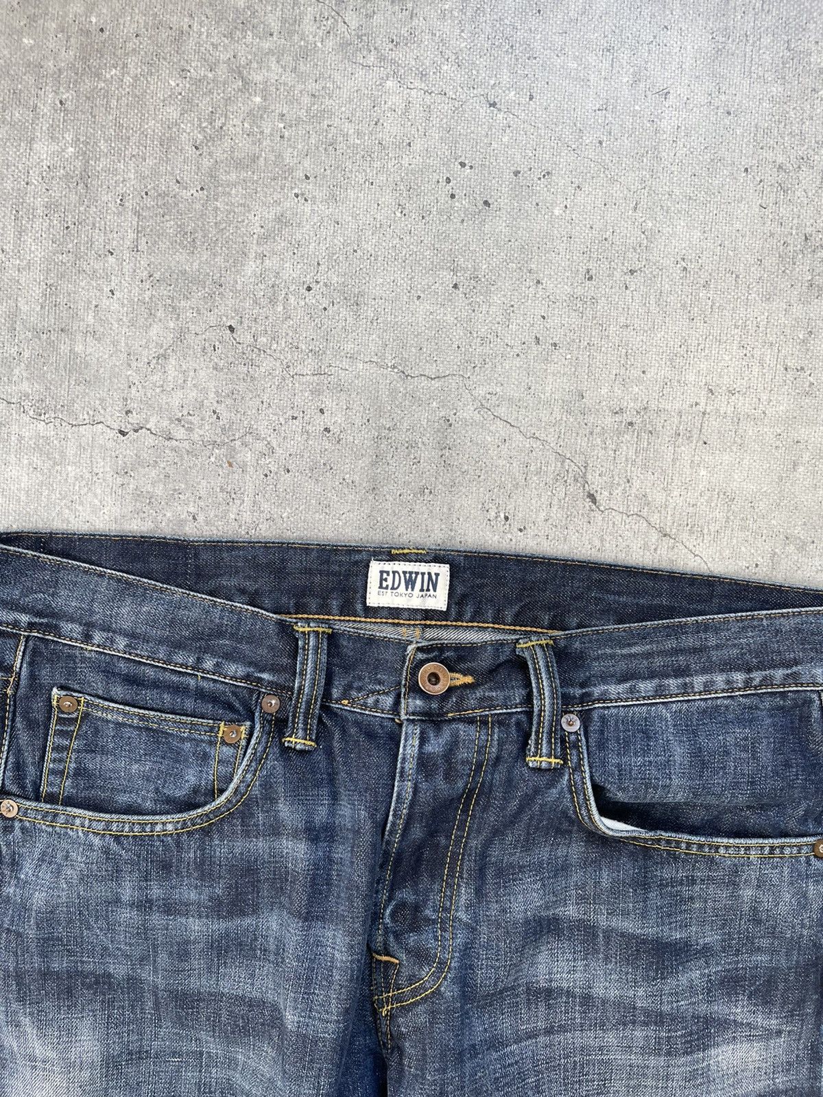 Edwin Crazy Vintage Y2K Edwin Jeans Tokyo Japanese Denim Baggy Size US 34 / EU 50 - 8 Thumbnail