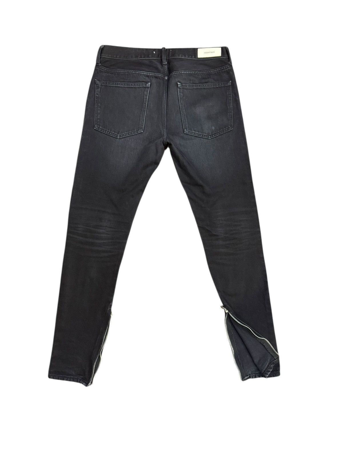 Fear of God Fear Of God Essentials 5 Pocket Black Washed Denim Jean 34 Size US 34 / EU 50 - 5 Thumbnail