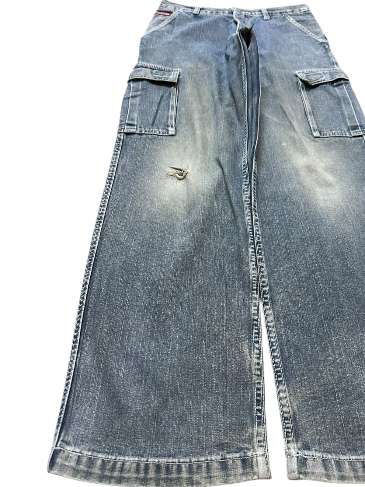 Quiksilver Vintage Quiksilver Carpentre Cargo Grunge Denim Size US 29 - 3 Thumbnail