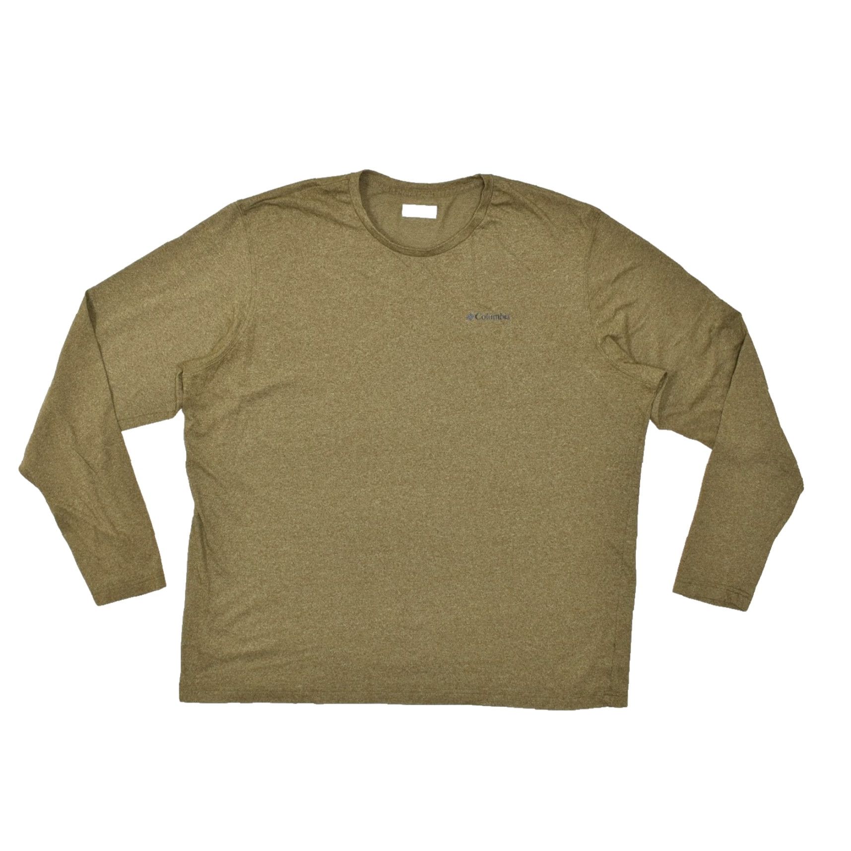 Olive Columbia Men's Long Sleeve Tee XXL Olive Green Heathered Omni-Wick Logo Crew Neck Shirt Athletic Outdoor Mens Size US XXL / EU 58 / 5 - 2 Thumbnail