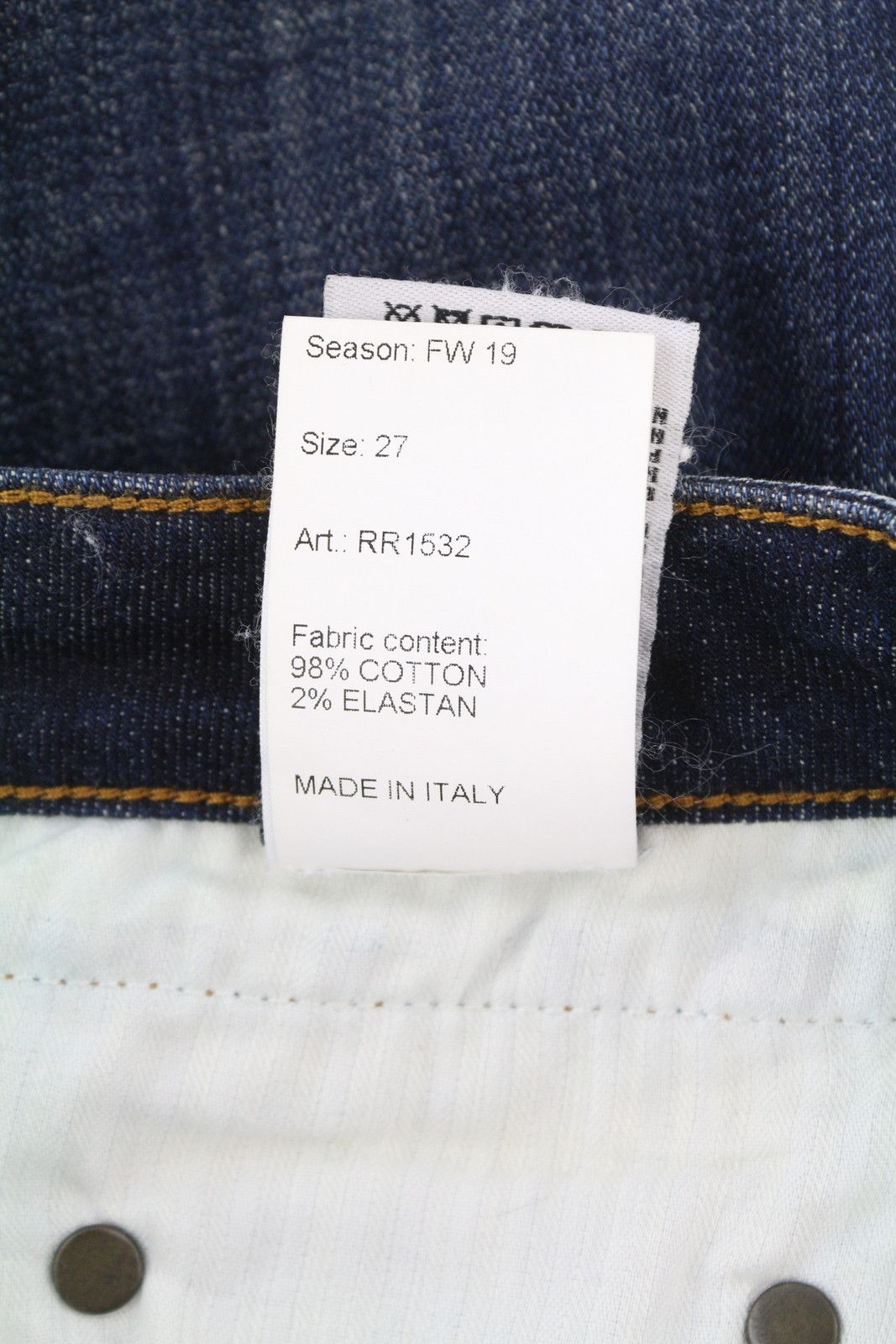R13 BOY STRAIGHT 27 Howel Indigo Faded Distress Cropped 86239 Size 27" / US 4 / IT 40 - 10 Thumbnail