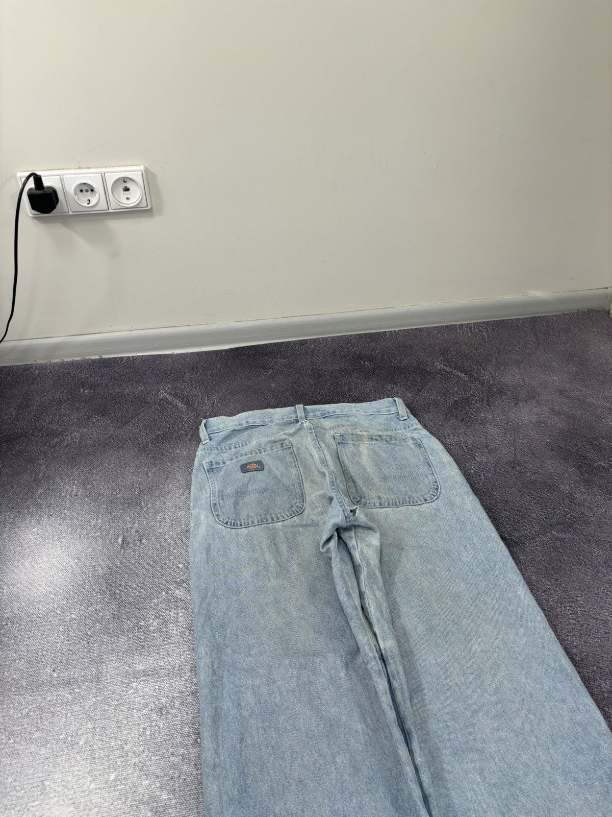 Dickies Vintage Dickies Double Knee Light Blue Denim Baggy Jeans Size US 30 / EU 46 - 10 Thumbnail
