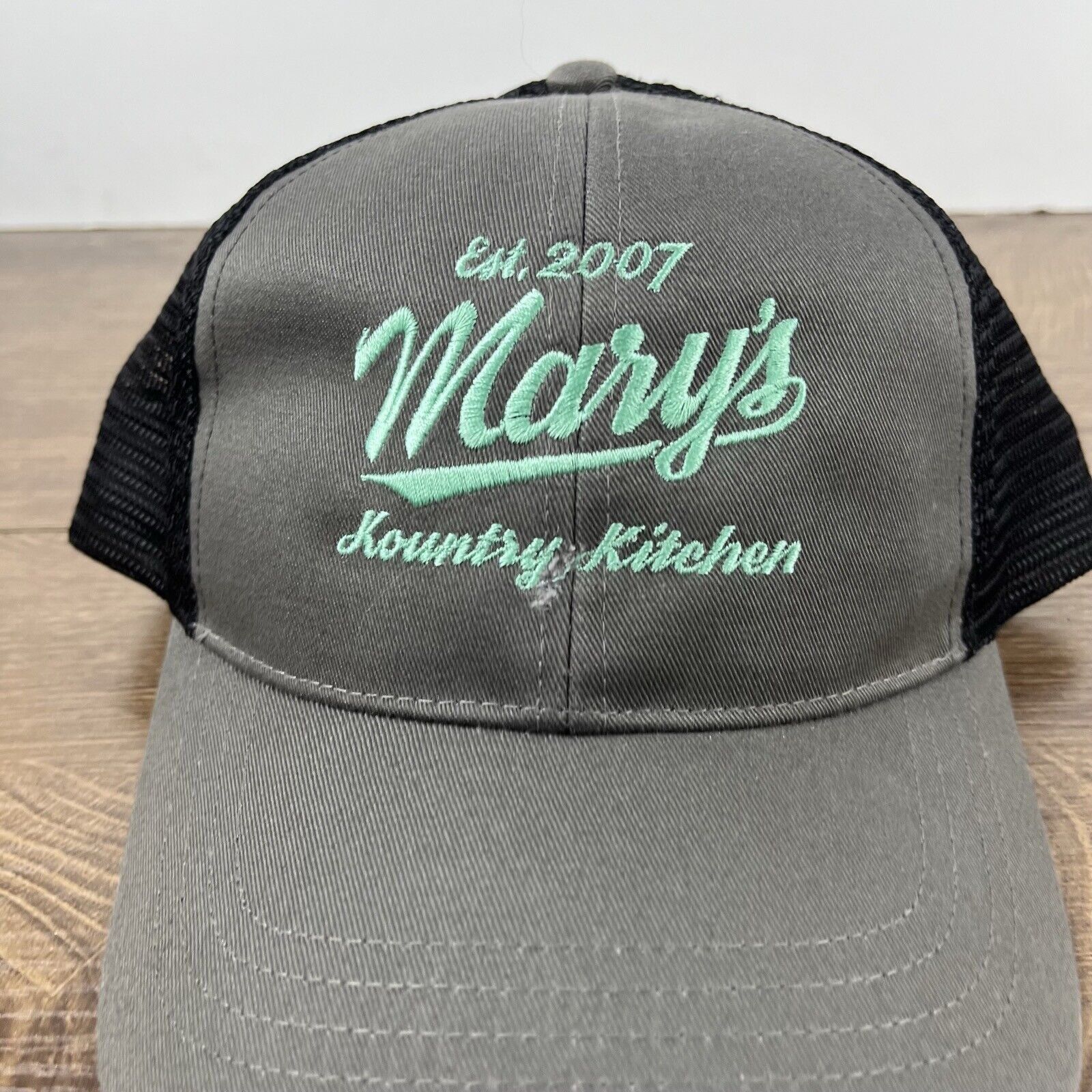 Other Marys Kountry Kitchen Hat Gray Cap Adjustable Hat Gray Adult Size ONE SIZE - 6 Thumbnail