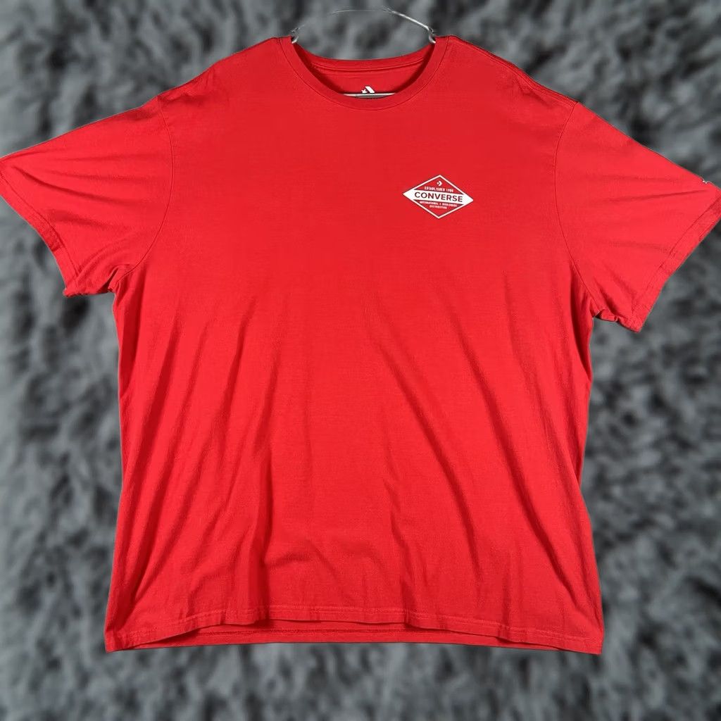 Converse Converse Shirt 2XL Red Short Sleeve All Star Logo Vintage? No. Size US XXL / EU 58 / 5 - 1 Thumbnail