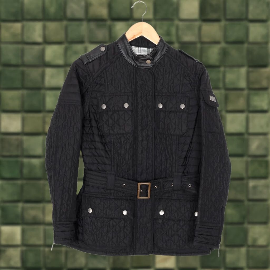 Barbour BARBOUR Jacket Women Quilted VANIER BELTED QUILT BARBOUR INTERNATIONAL MID-LENGTH Black 12 UK 12 EU 38 US 8 Mens? Size XL / US 12-14 / IT 48-50 - 1 Thumbnail