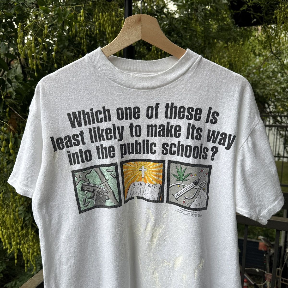 Vintage Gun Drugs God Public Schools Shirt ERD Grunge Thrashed Faded Size US L / EU 52-54 / 3 - 14 Thumbnail