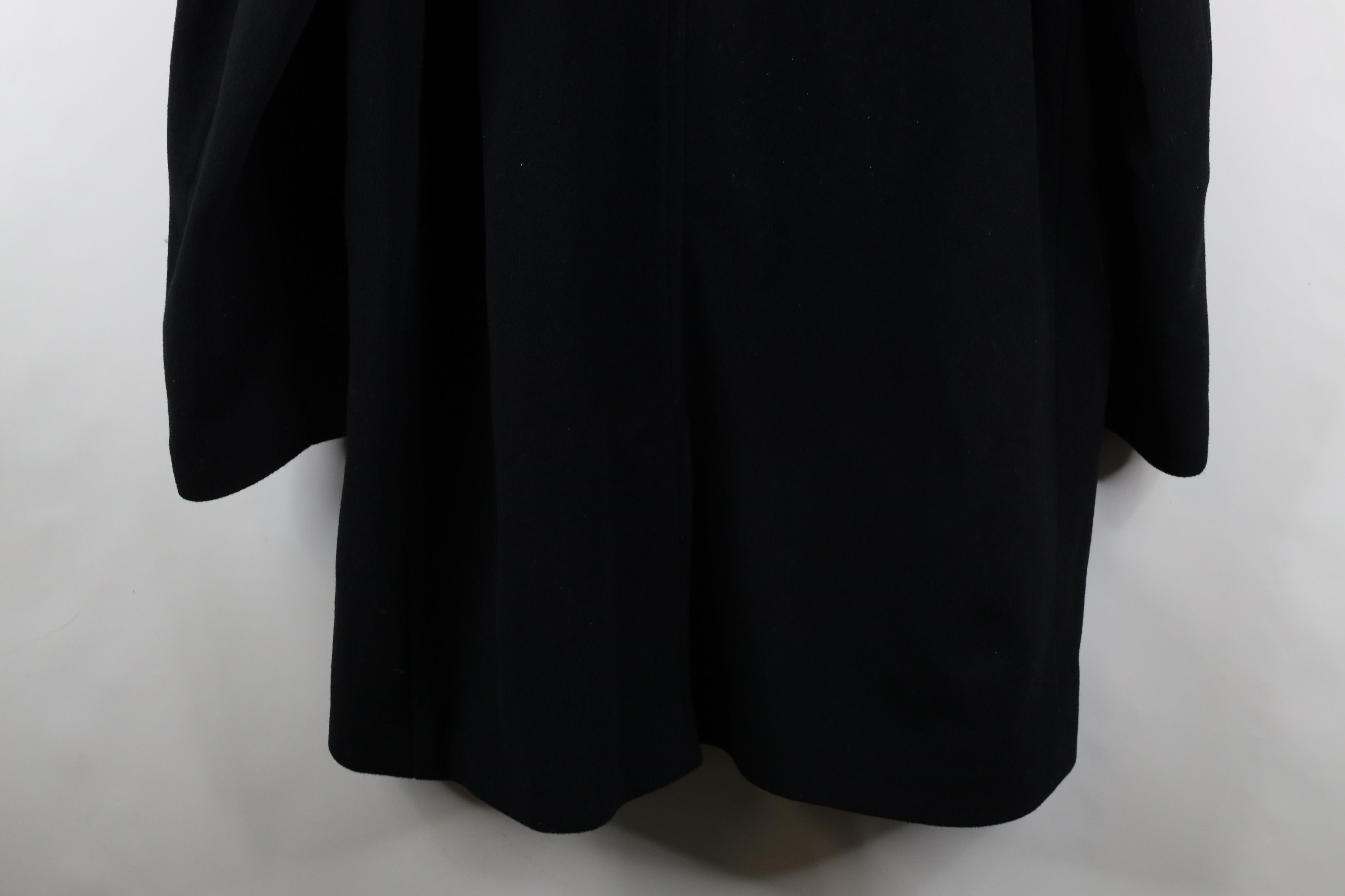 Vintage Vintage 90s Streetwear Collared Button Overcoat Jacket Black Size US XL / EU 56 / 4 - 18 Thumbnail