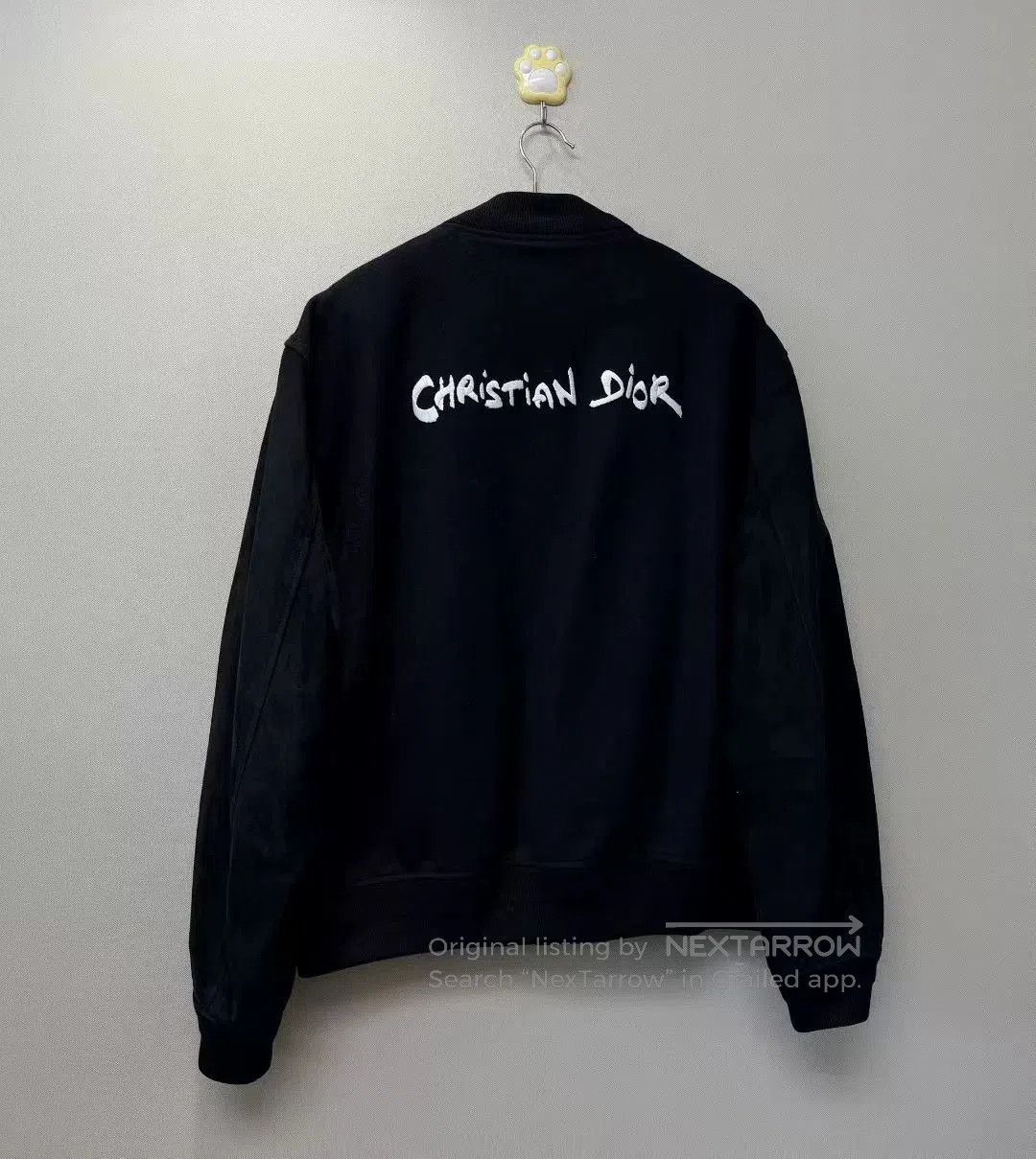 Dior dior black suede sleeve baseball jacket. Size US L / EU 52-54 / 3 - 4 Thumbnail
