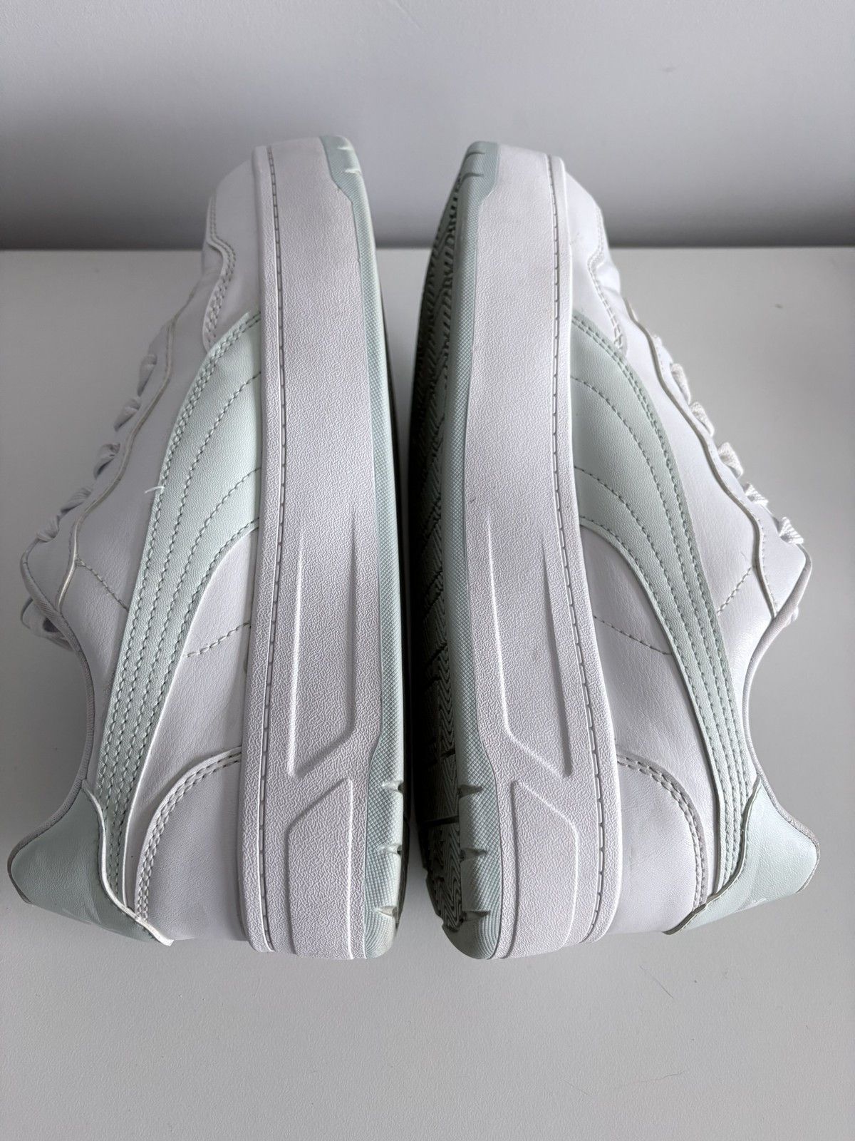 Puma Puma Carina Lift white mint leather platform women's size 40 Size US 10 / IT 40 - 6 Thumbnail