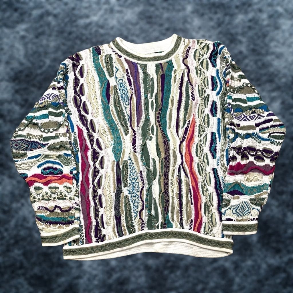 Coogi × Vintage Vintage 3D Mercerized Knit Textured Coogi Sweater