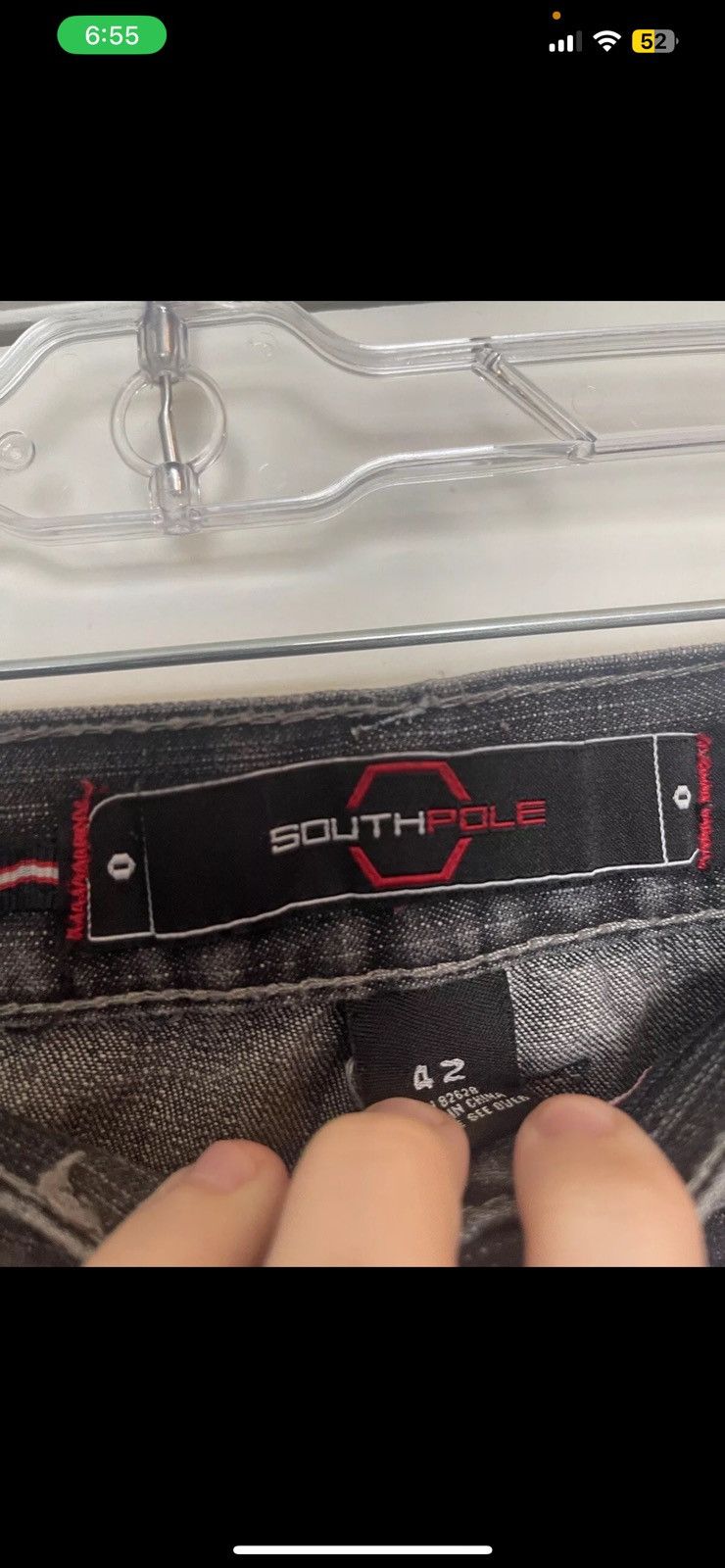 Southpole × Vintage VTG Southpole Jeans Pants Mens Size 42 Black Denim Size US 42 / EU 58 - 2 Thumbnail