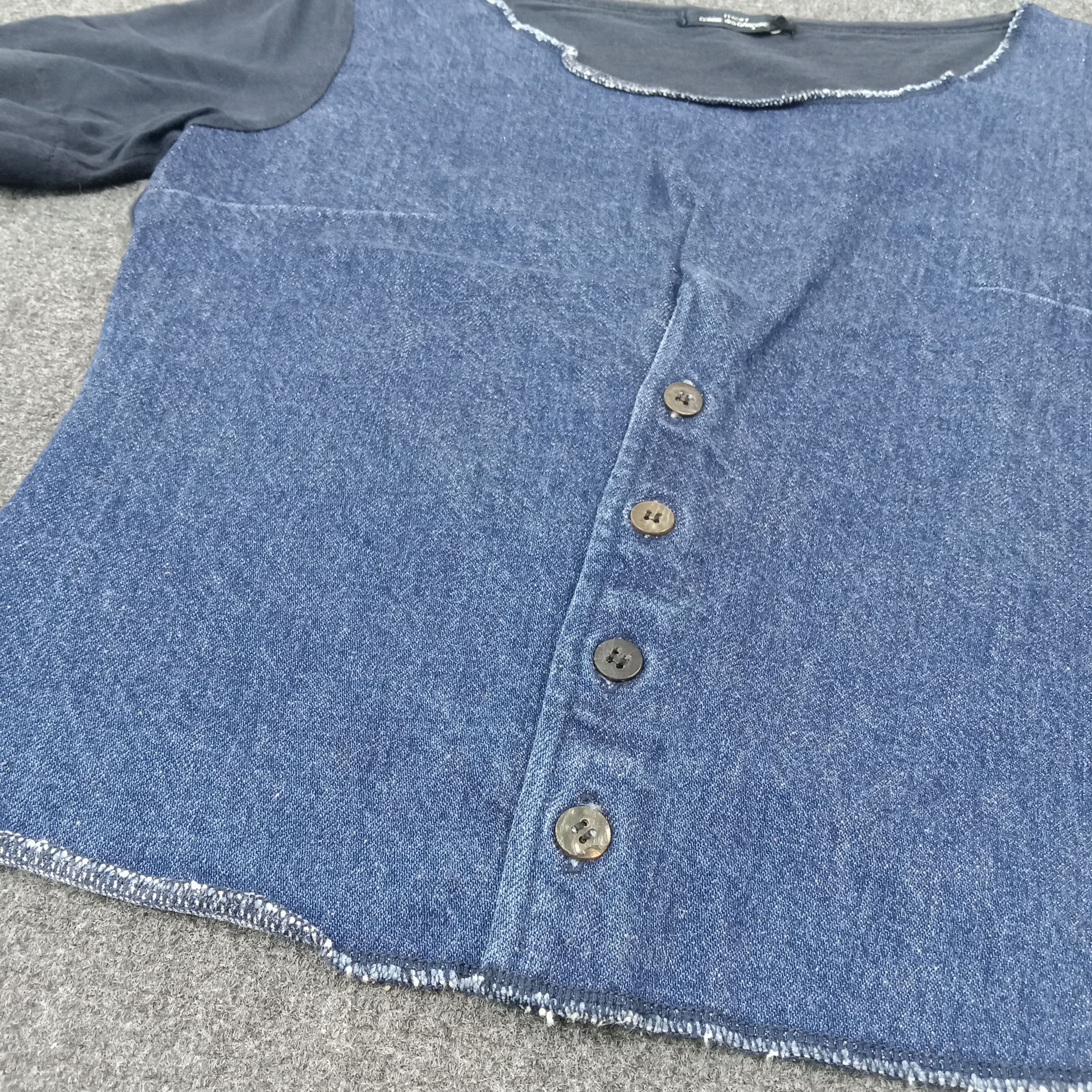 Tricot Comme des Garcons Tricot Comme Des Garcons Japanese Denim Tshirt C267N41 Size S / US 4 / IT 40 - 2 Thumbnail