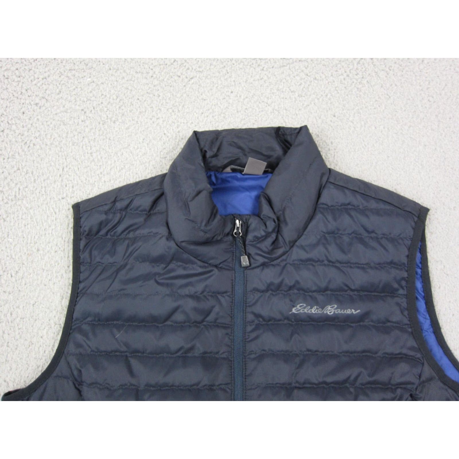 Eddie Bauer Eddie Bauer Puffer Vest Womens L Blue 650 Down Fill Quilted Sleeveless Zip Vest Size L / US 10 / IT 46 - 2 Thumbnail