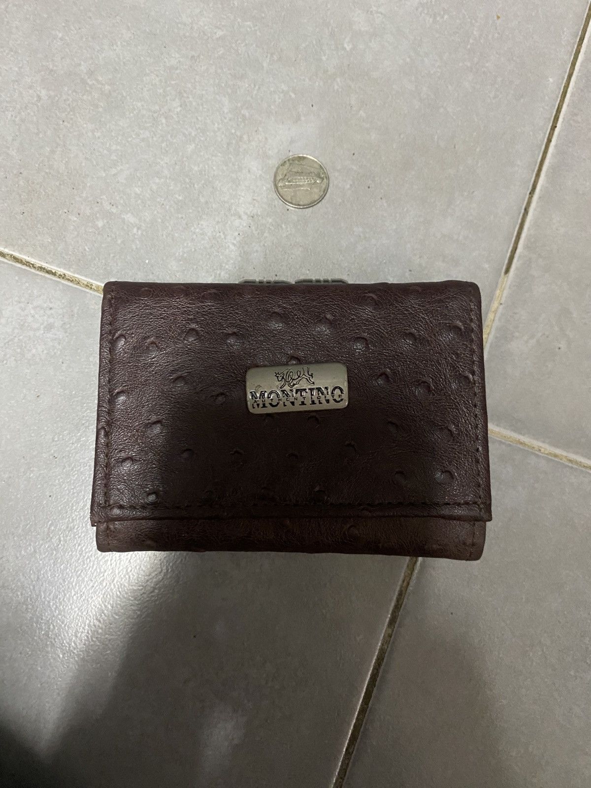 Leather × Vintage Leather Wallet Montino Size ONE SIZE - 1 Thumbnail