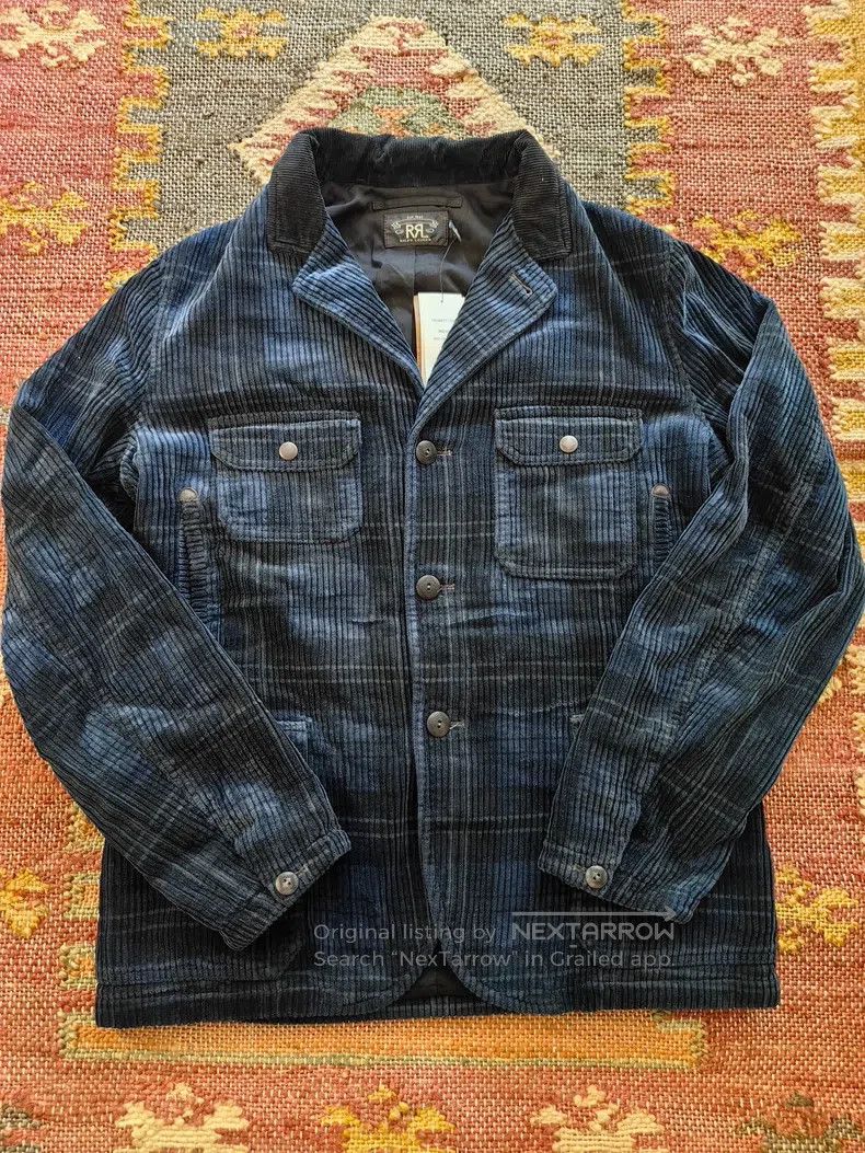 RRL Ralph Lauren RRL Ralph Lauren Blue woolen printed jacket Size US M / EU 48-50 / 2 - 1 Thumbnail