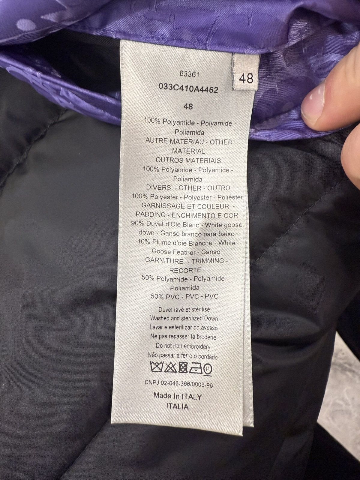 Dior Dior Oblique Vest: Purple Size US M / EU 48-50 / 2 - 4 Thumbnail