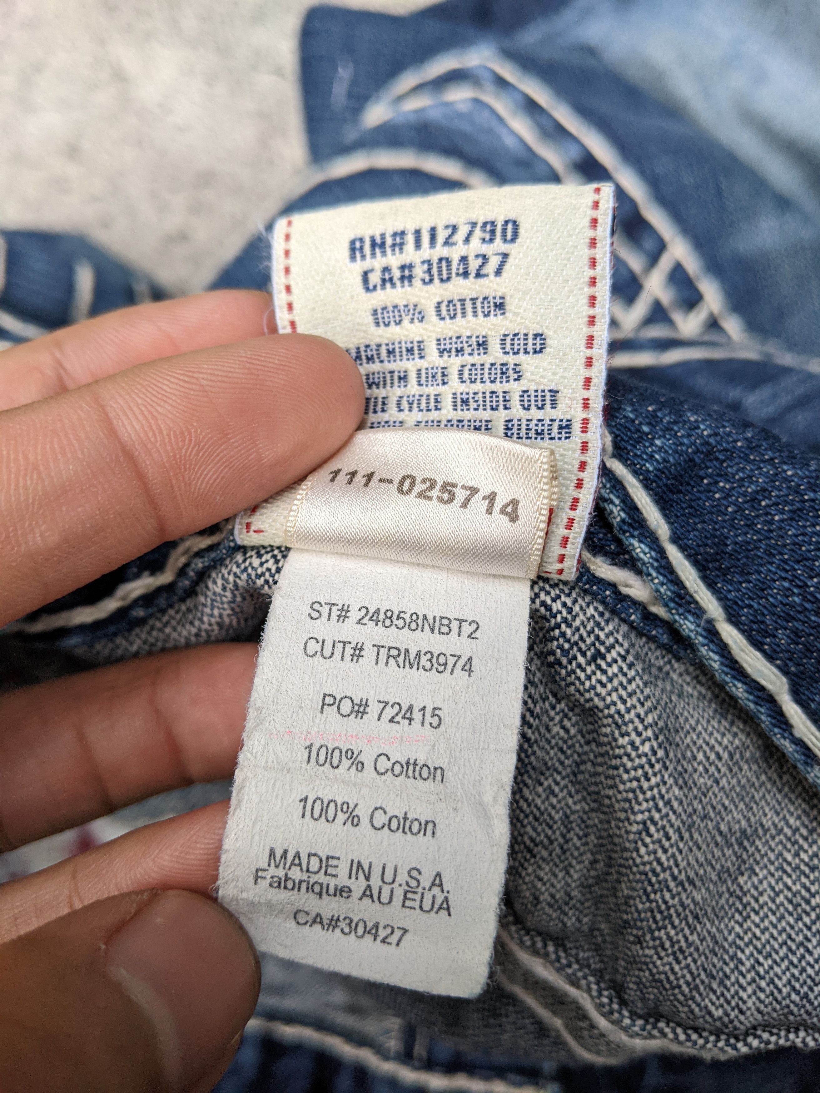 True Religion Vintage Billy Super T Flare Jeans Size US 33 - 7 Thumbnail