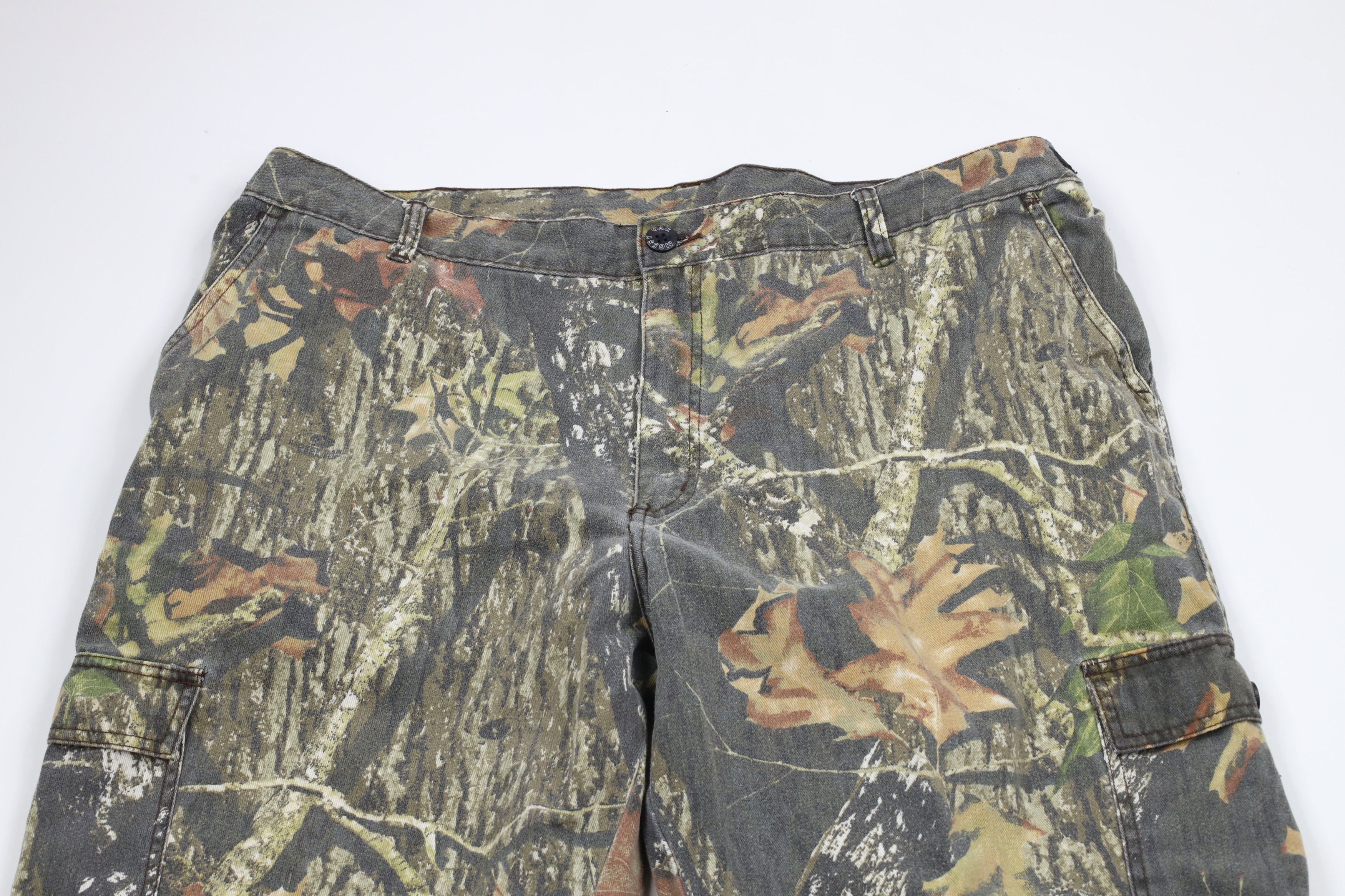 Mossy Oaks × Vintage Vintage Mossy Oak Camouflage Faded Wide Leg Cargo Pants Size US 40 / EU 56 - 2 Thumbnail