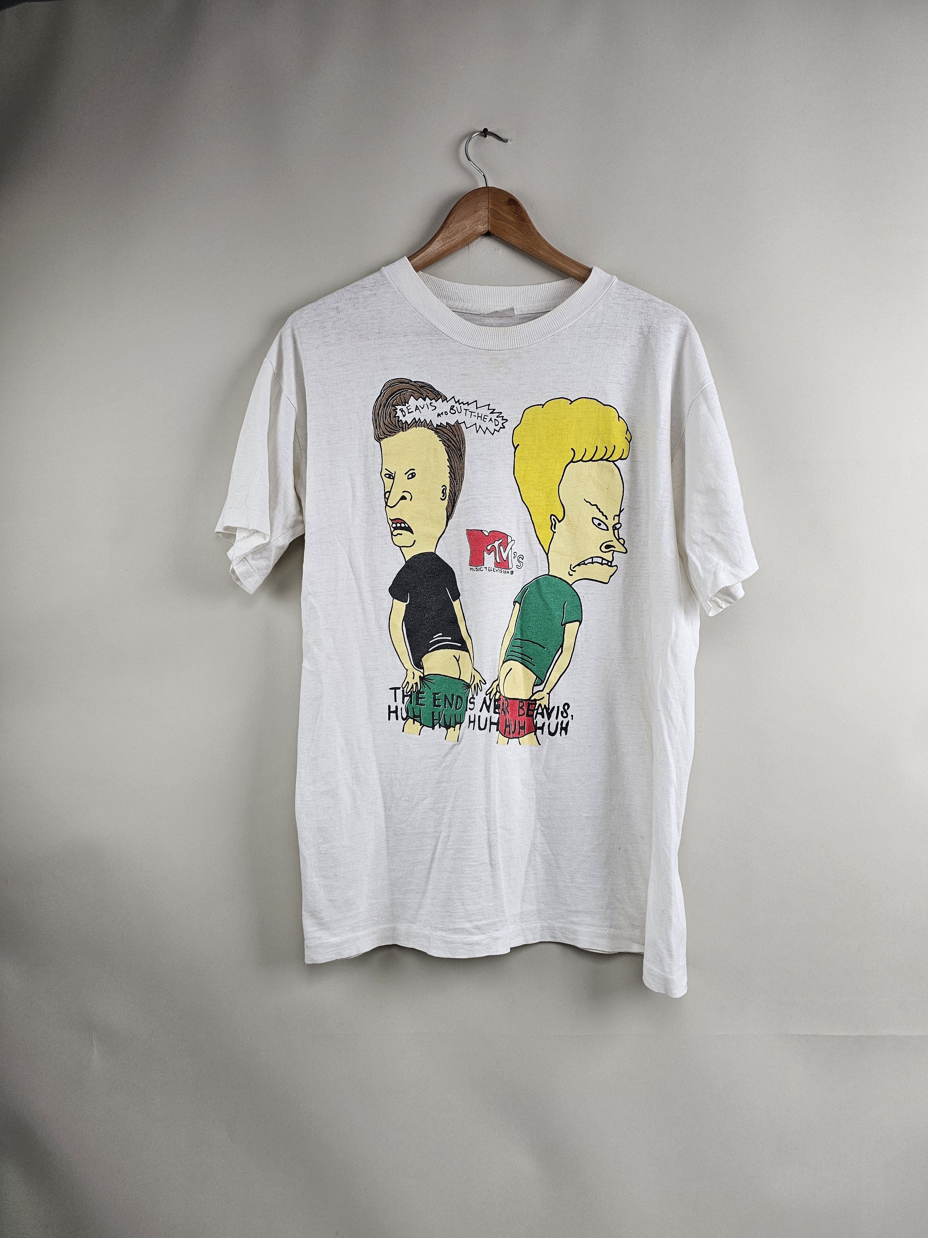 Vintage 90s MTV Beavis and Butthead Tee XL Size ,Single